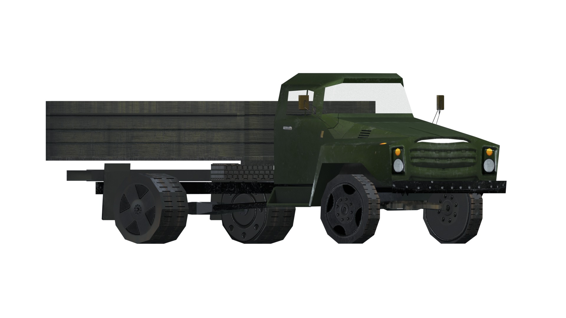 Asset - Army - Zil 130 - 3D MODEL Low-poly 3D model Low-poly 3D model_64