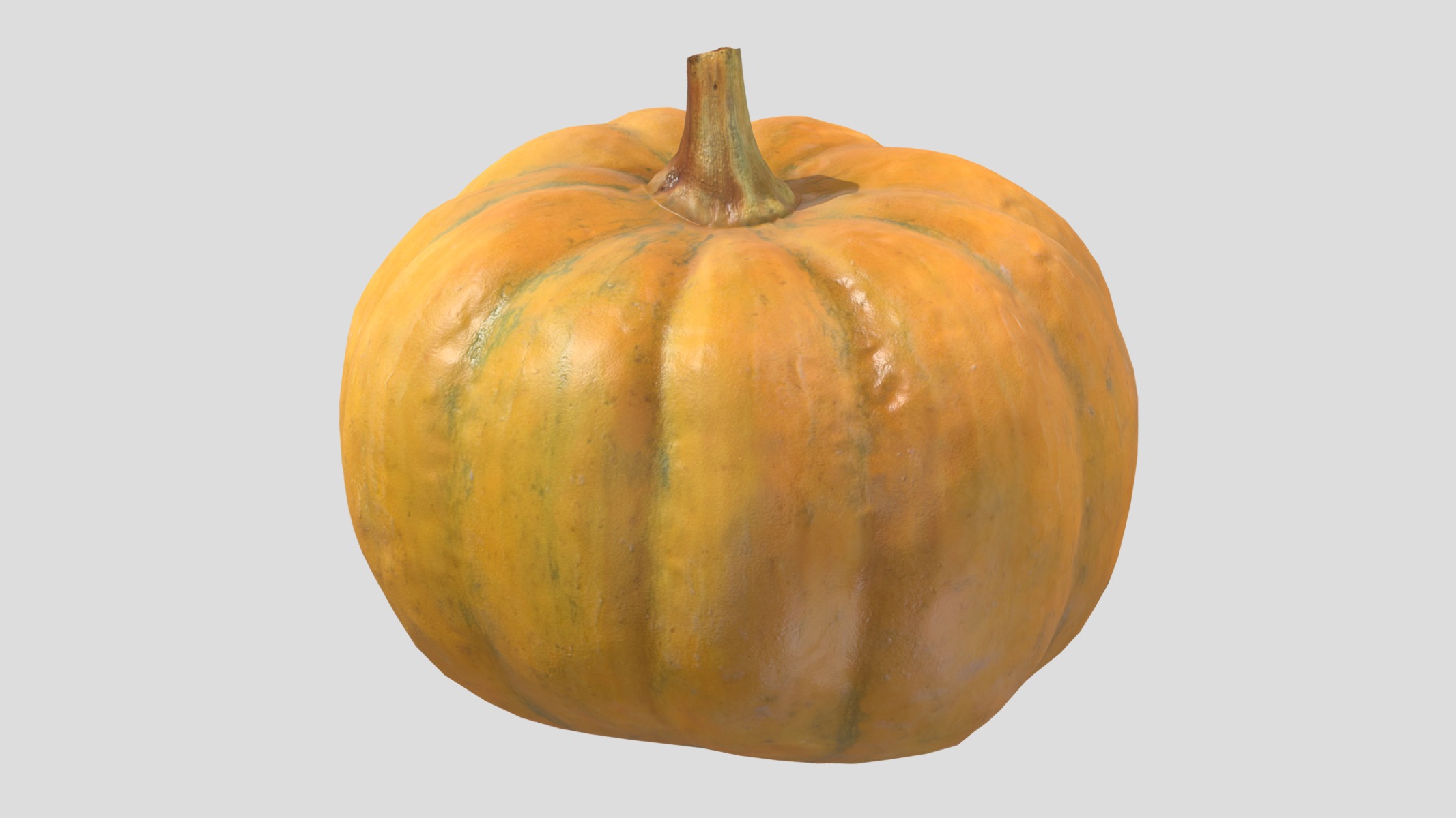 Pumpkin Low Poly Low-poly 3D model_2