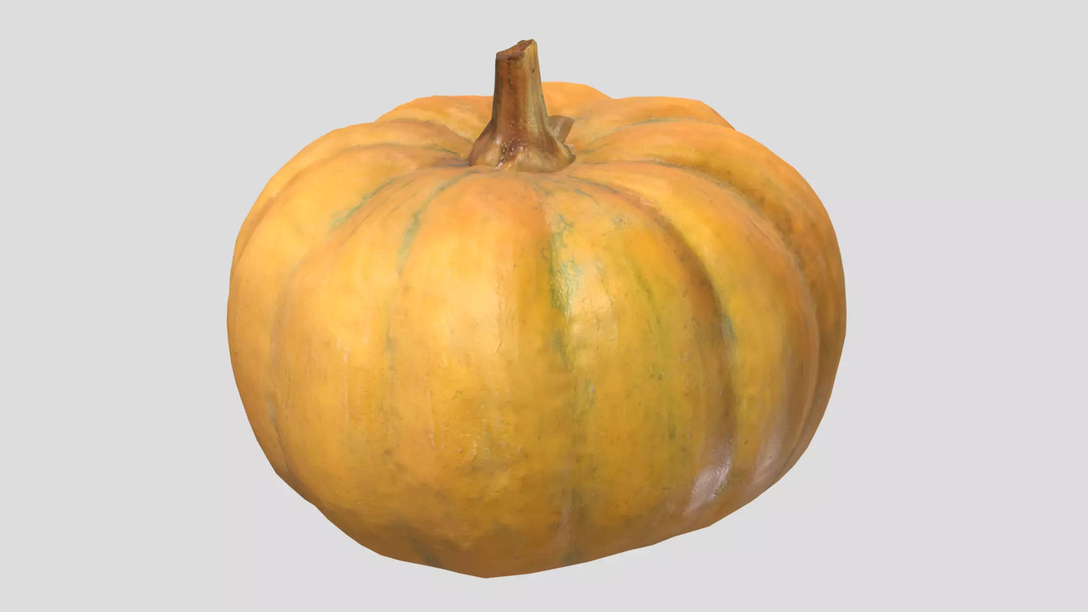 Pumpkin Low Poly Low-poly 3D model_0