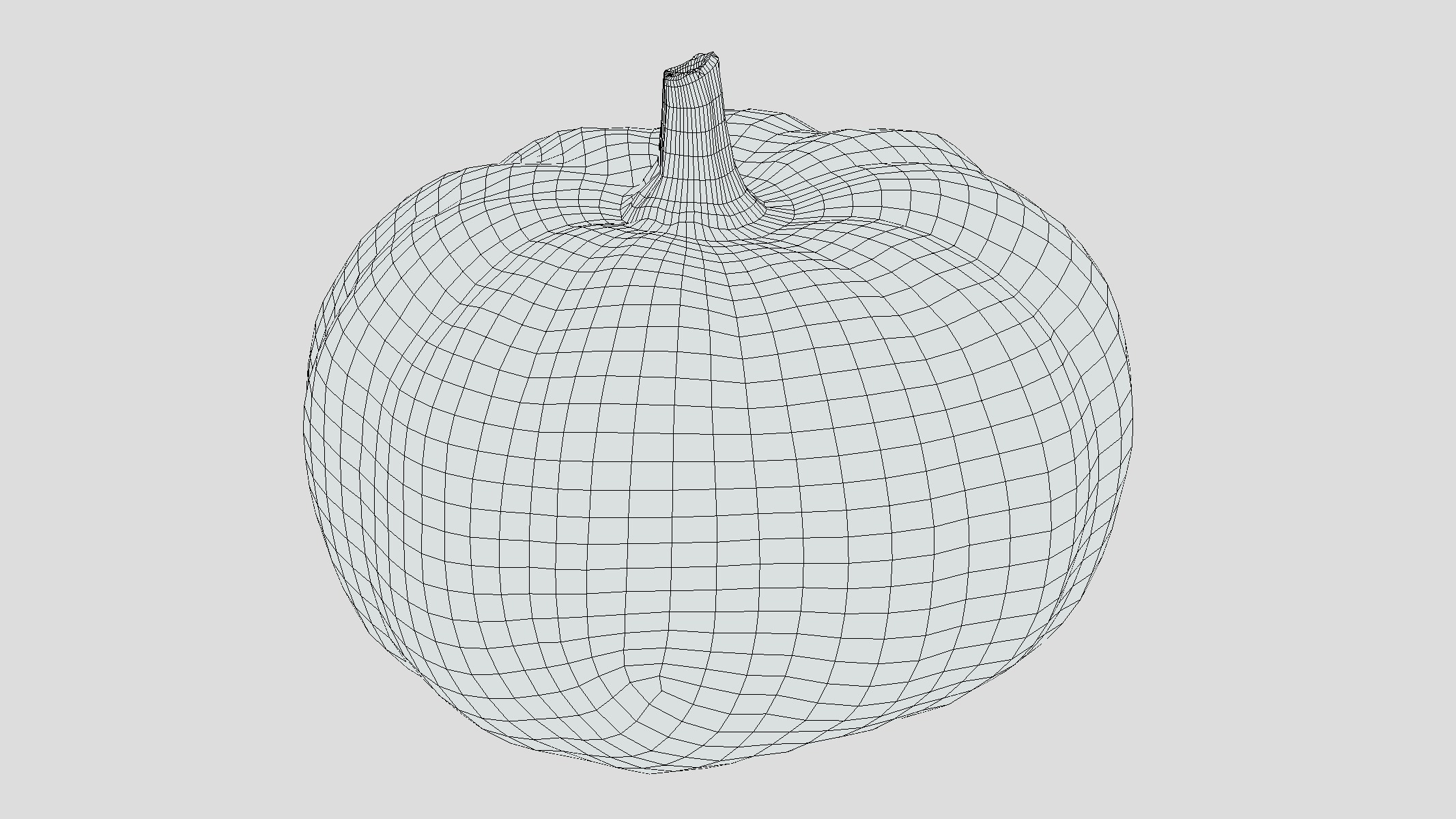 Pumpkin Low Poly Low-poly 3D model_1
