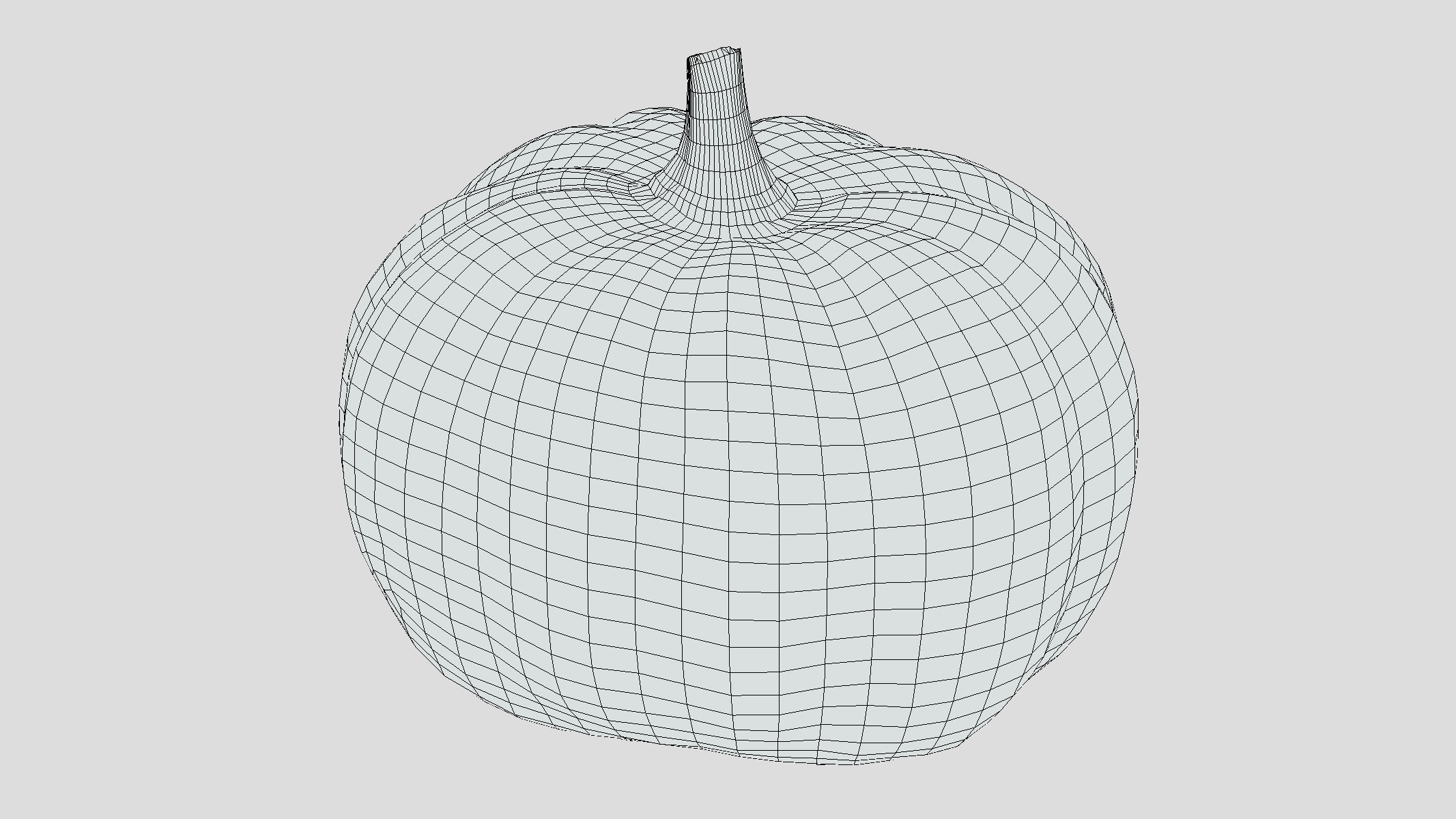 Pumpkin Low Poly Low-poly 3D model_3