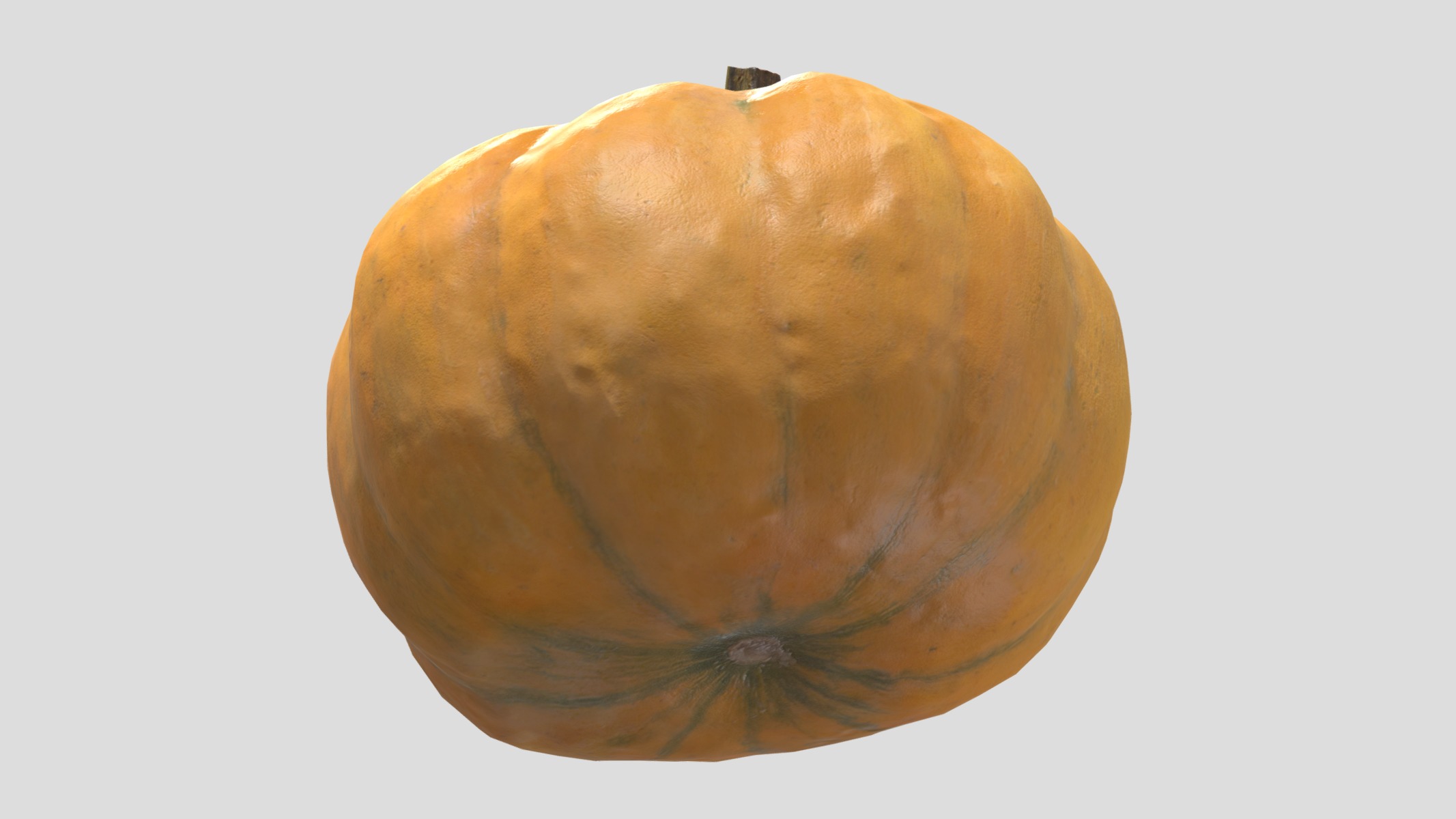 Pumpkin Low Poly Low-poly 3D model_10