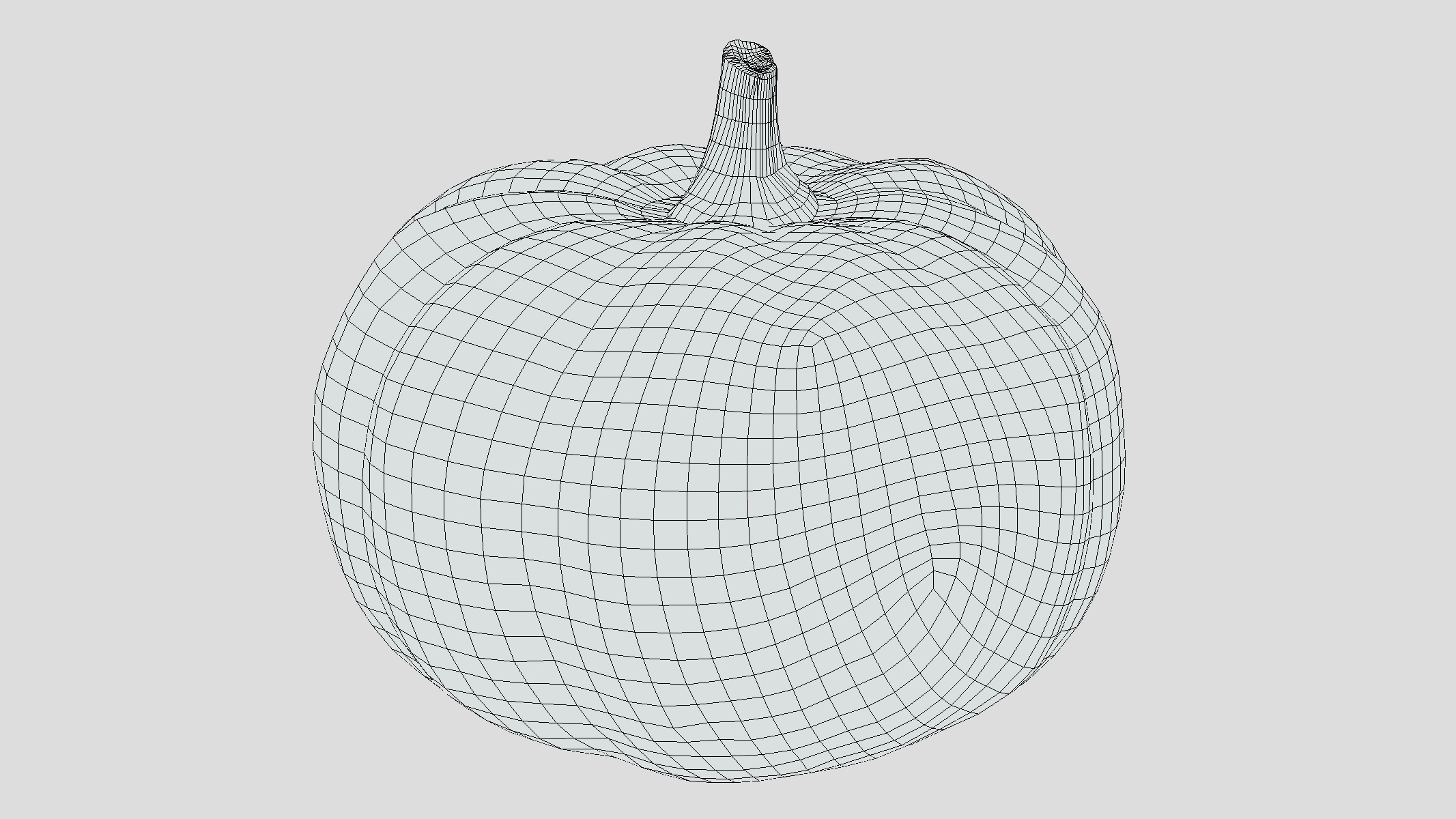 Pumpkin Low Poly Low-poly 3D model_7