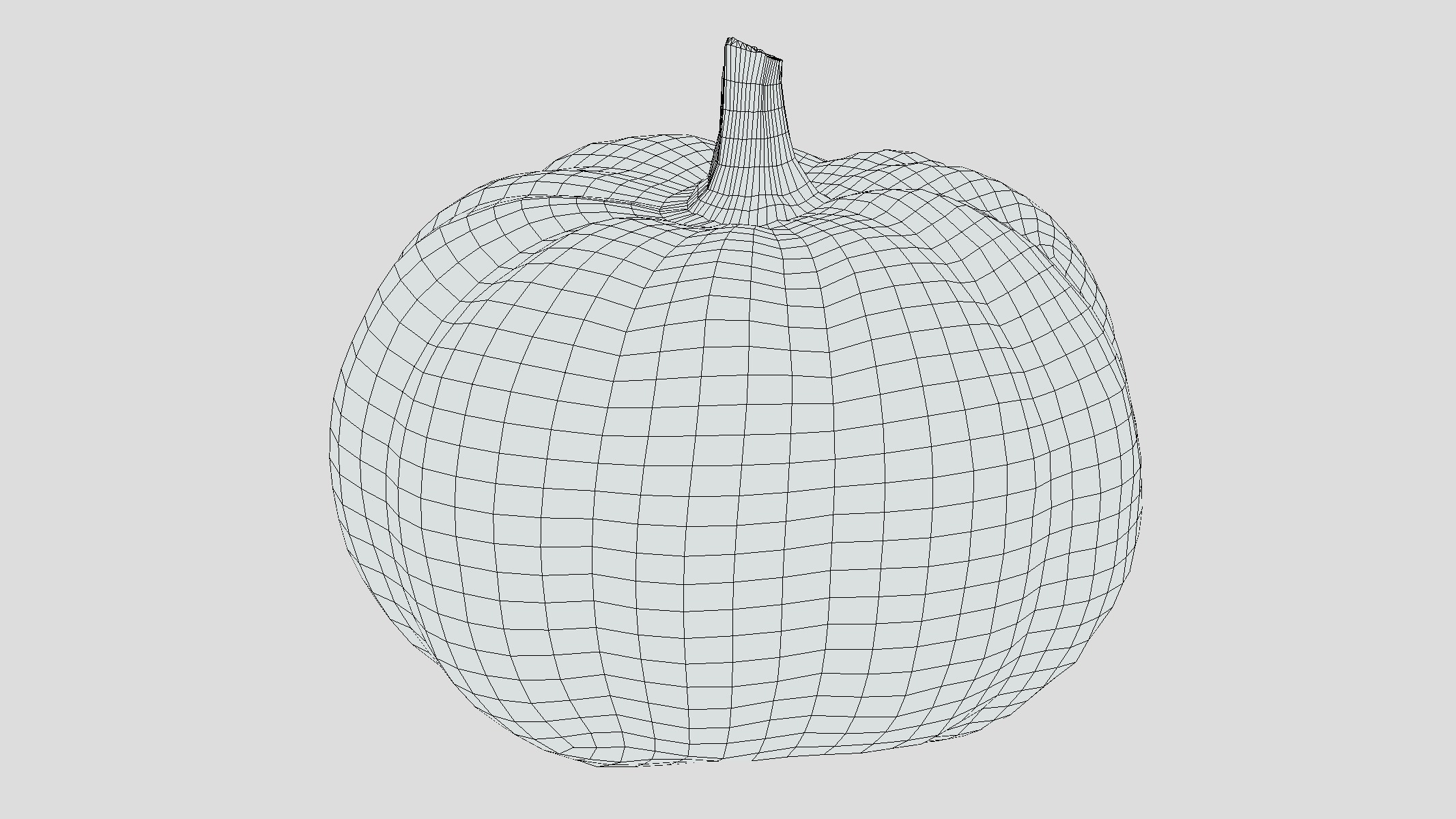 Pumpkin Low Poly Low-poly 3D model_5