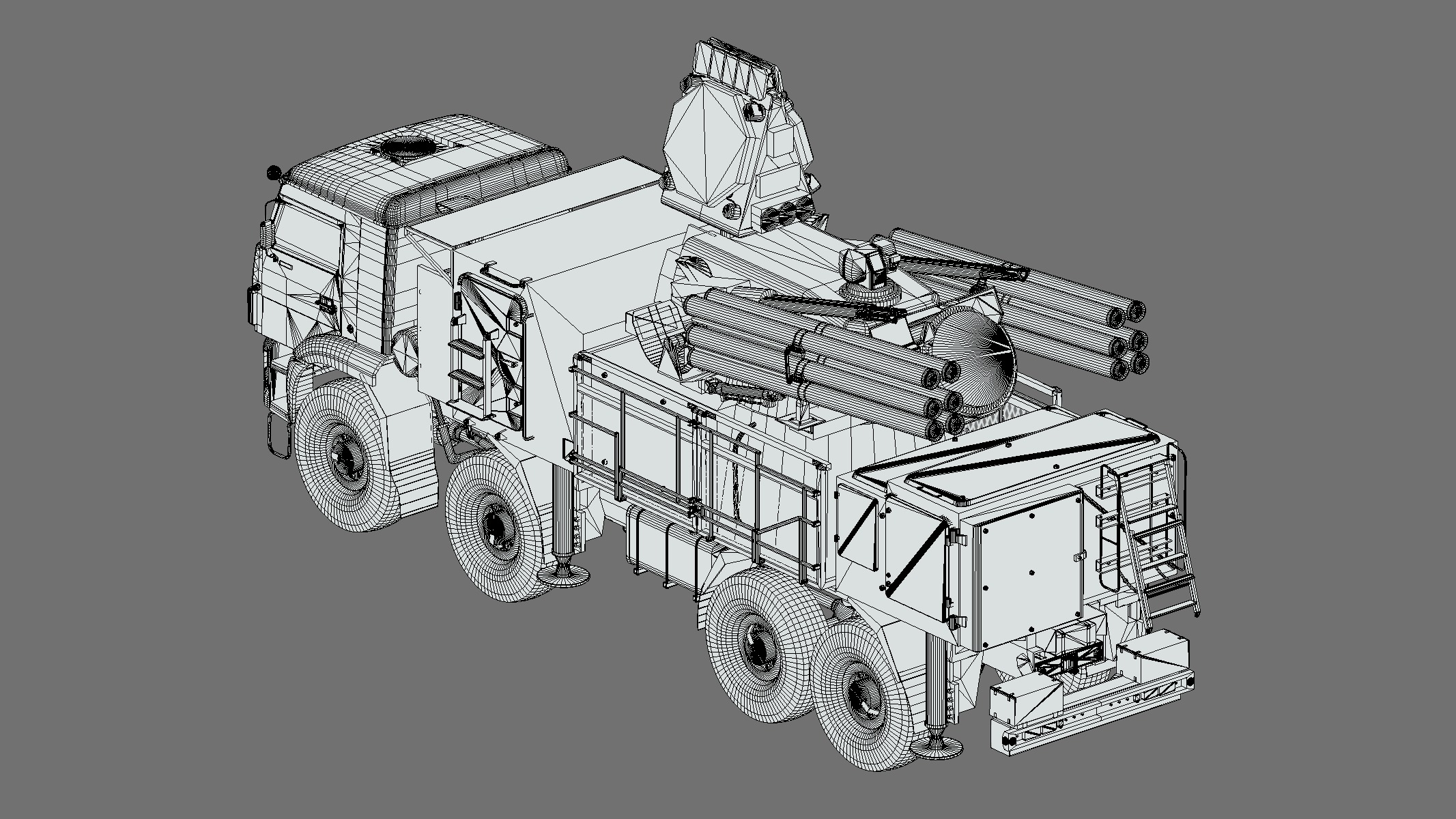 SA 22 Pantsir S1 Low Poly Low-poly 3D model_9