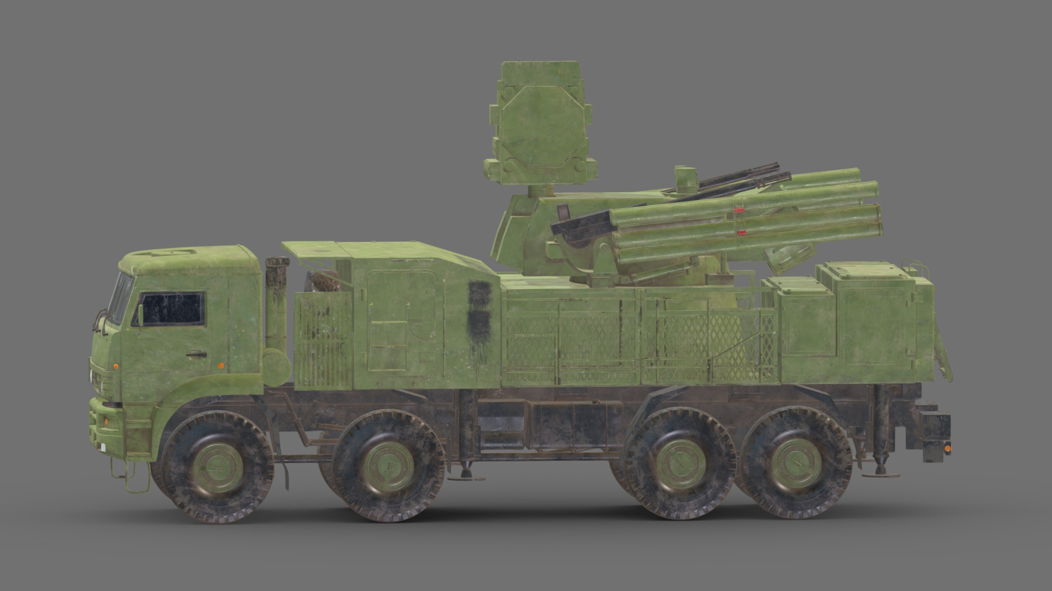 SA 22 Pantsir S1 Low Poly Low-poly 3D model_2