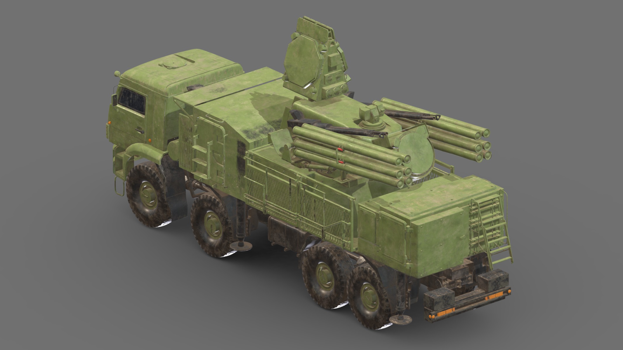 SA 22 Pantsir S1 Low Poly Low-poly 3D model_8