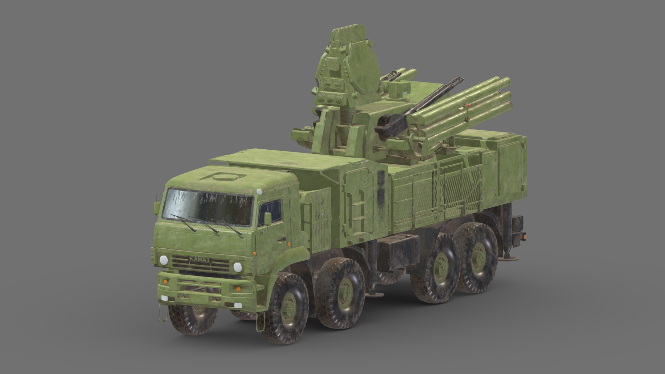 SA 22 Pantsir S1 Low Poly Low-poly 3D model_4