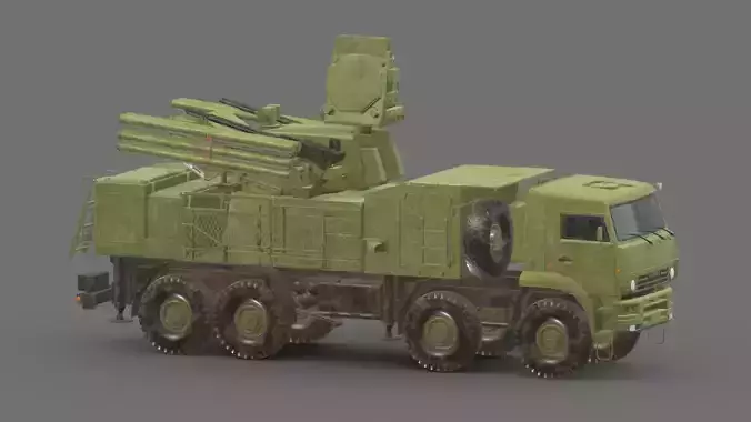 SA 22 Pantsir S1 Low Poly