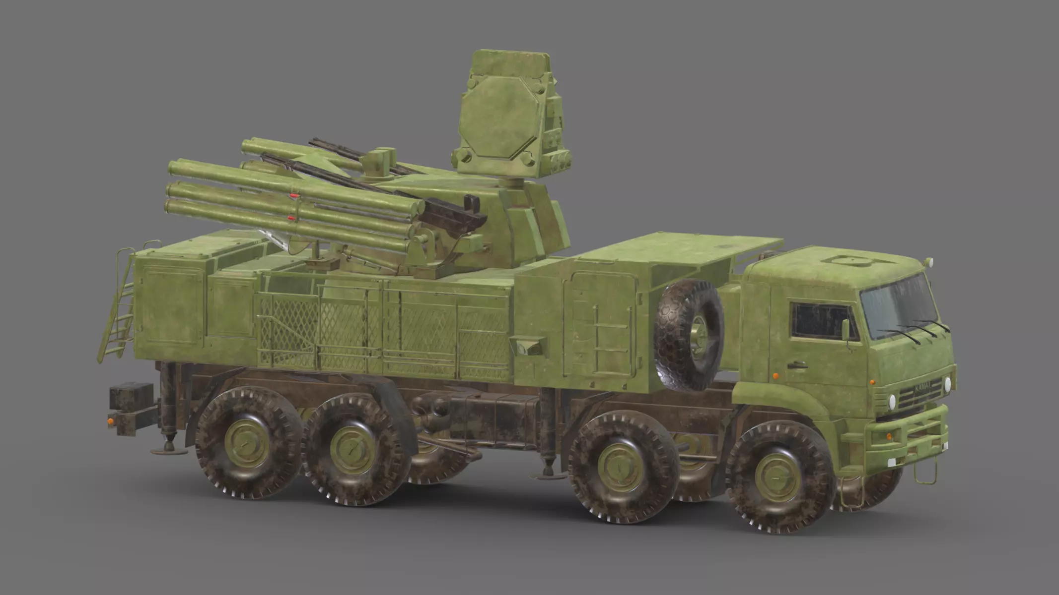 SA 22 Pantsir S1 Low Poly Low-poly 3D model_0
