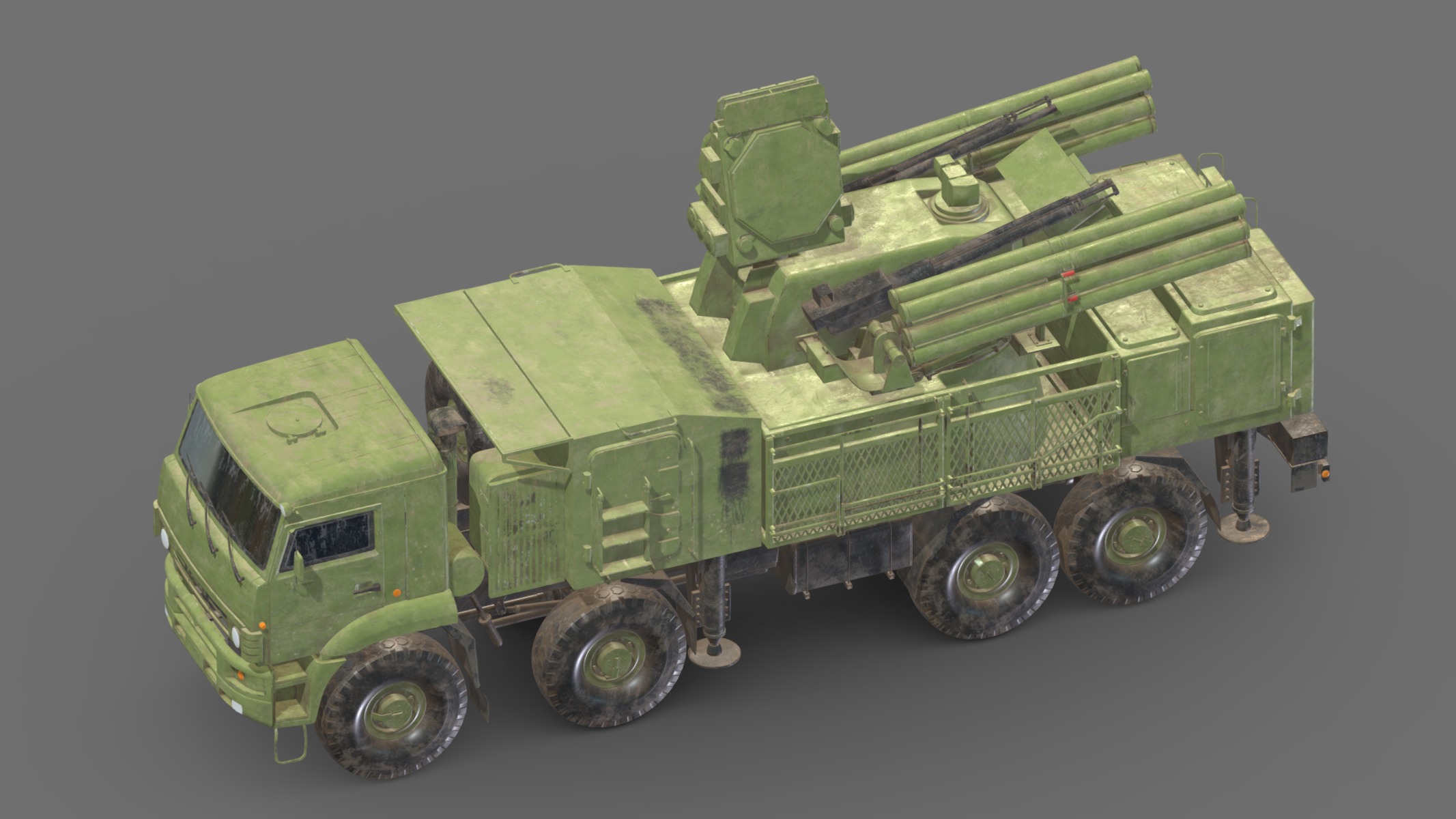 SA 22 Pantsir S1 Low Poly Low-poly 3D model_6