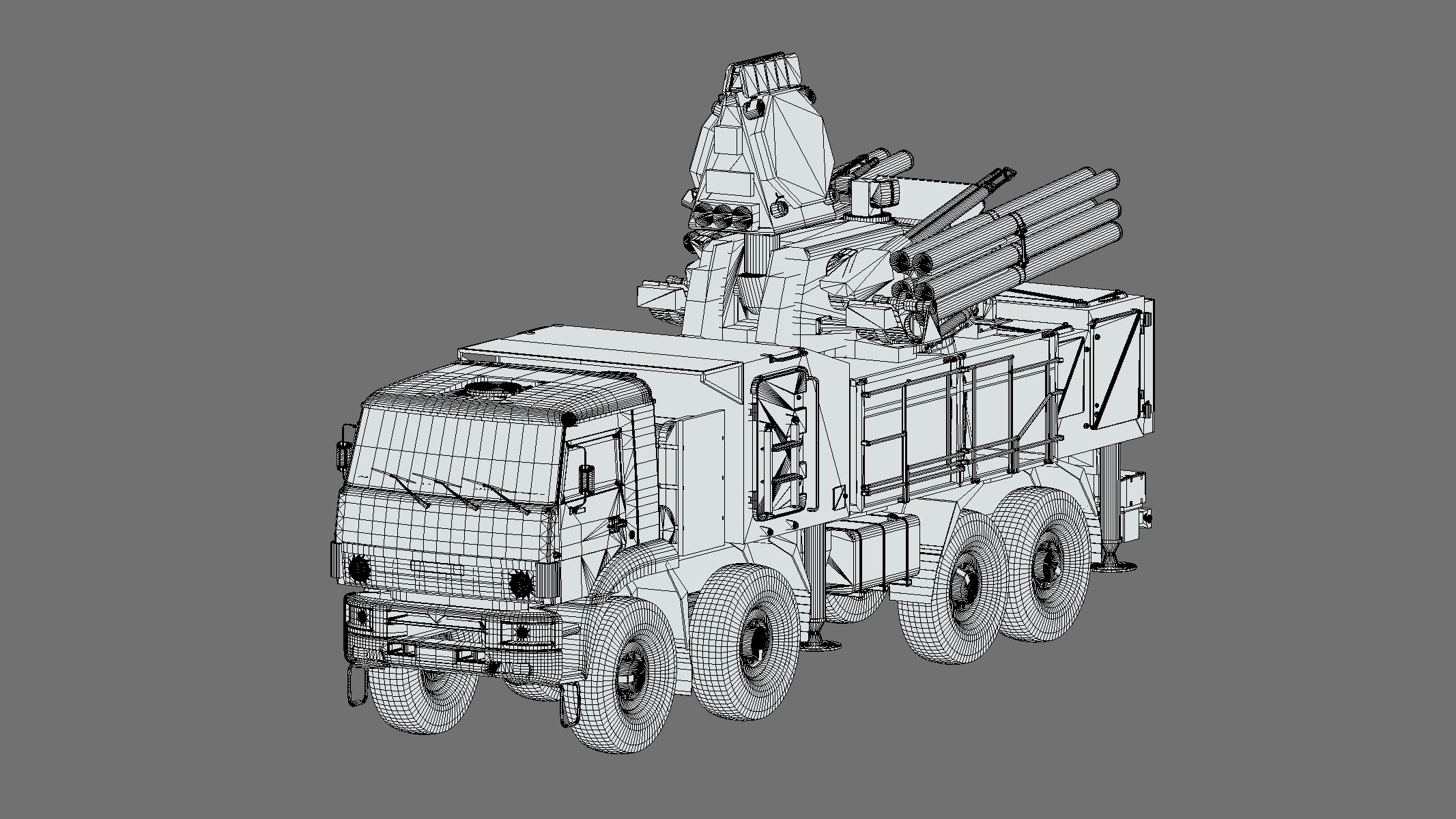 SA 22 Pantsir S1 Low Poly Low-poly 3D model_5