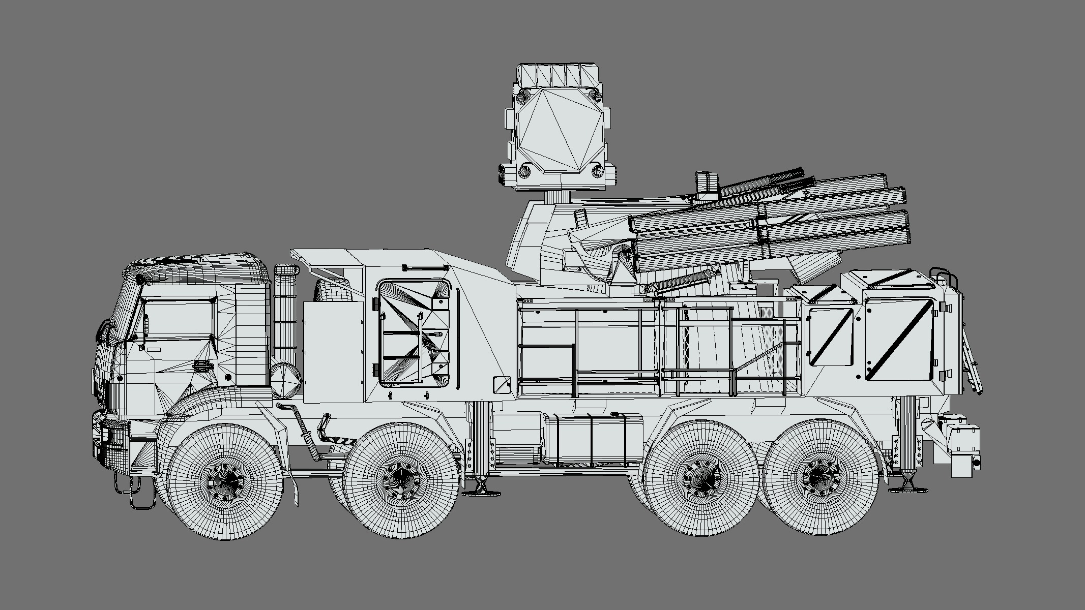 SA 22 Pantsir S1 Low Poly Low-poly 3D model_3