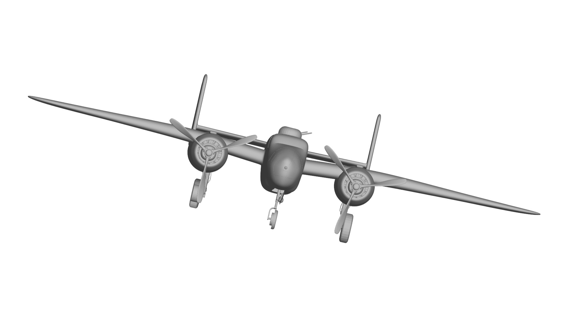 North American B-25 Mitchell 3D model_4