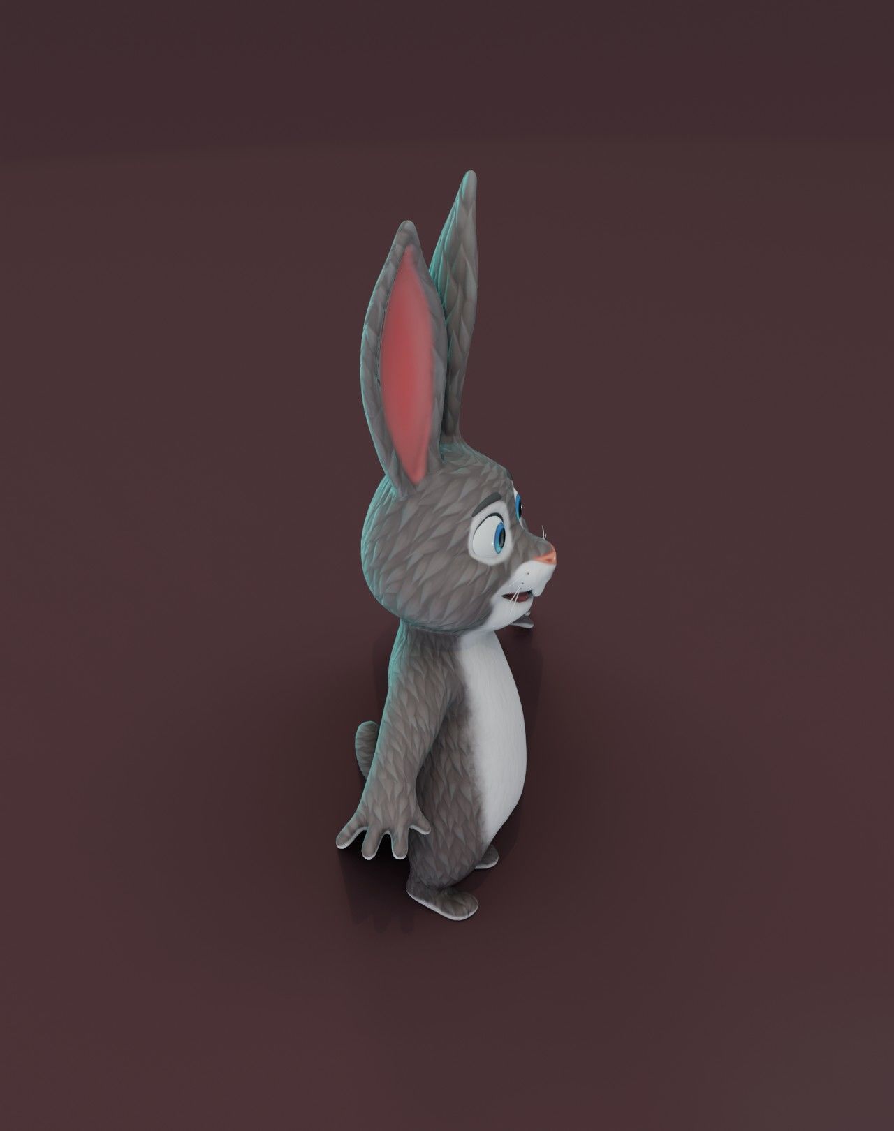 Cartoon Animated Wolf and Rabbit 3D Model Collection Low-poly 3D model_14