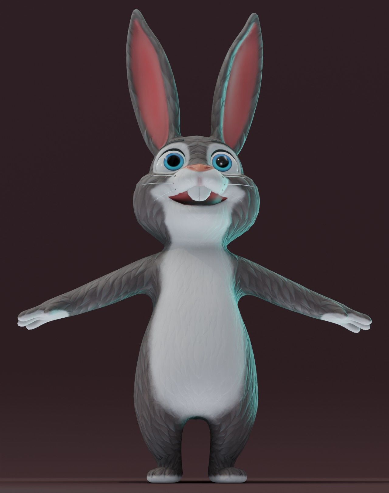 Cartoon Animated Wolf and Rabbit 3D Model Collection Low-poly 3D model_19