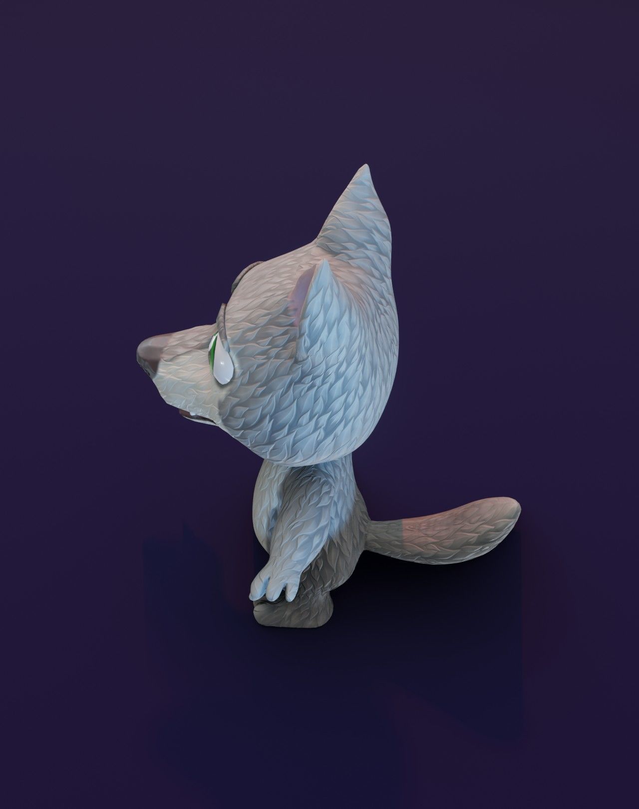 Cartoon Animated Wolf and Rabbit 3D Model Collection Low-poly 3D model_42