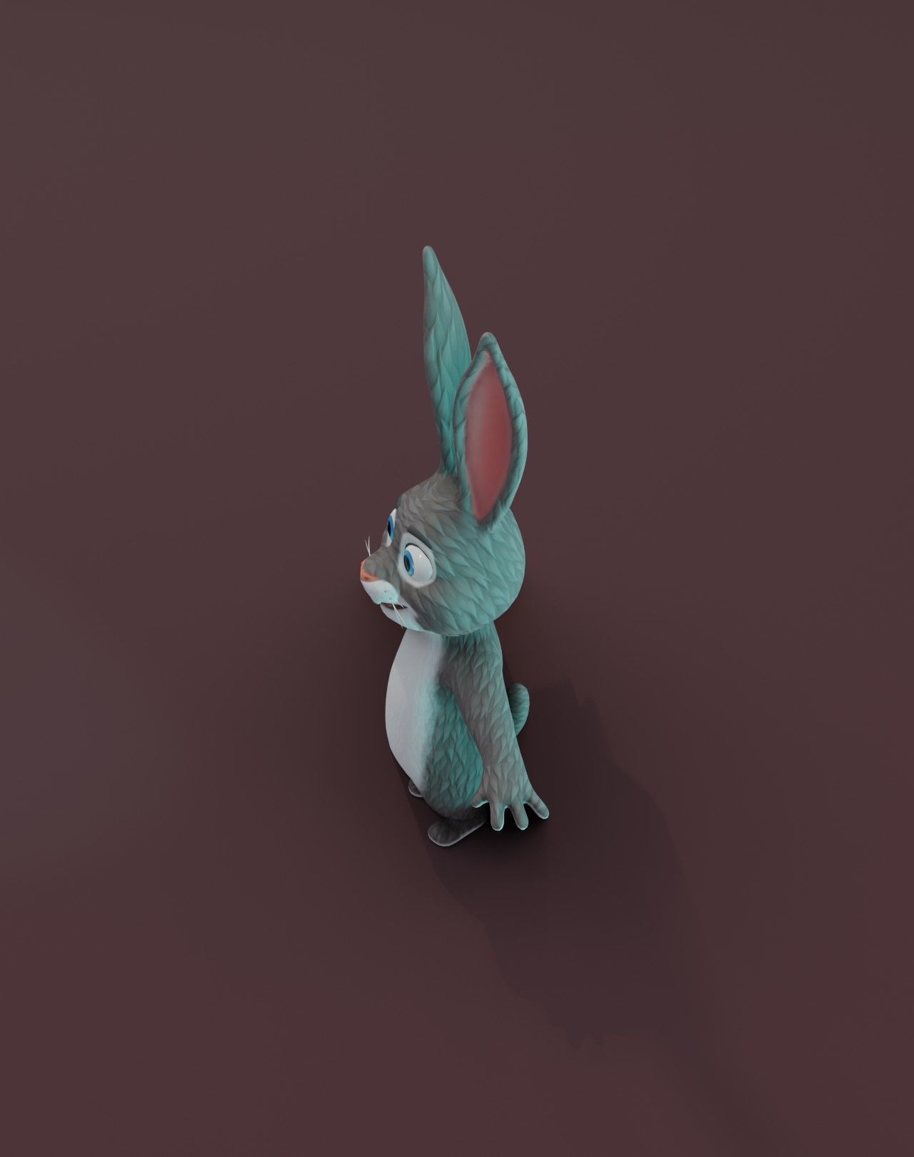 Cartoon Animated Wolf and Rabbit 3D Model Collection Low-poly 3D model_8