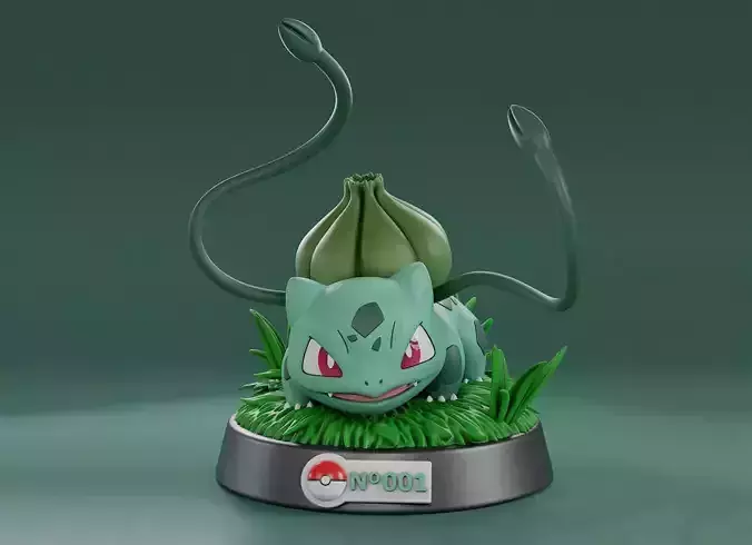 Pokemon Bulbasaur 3D Model Ready to Print 3D print model