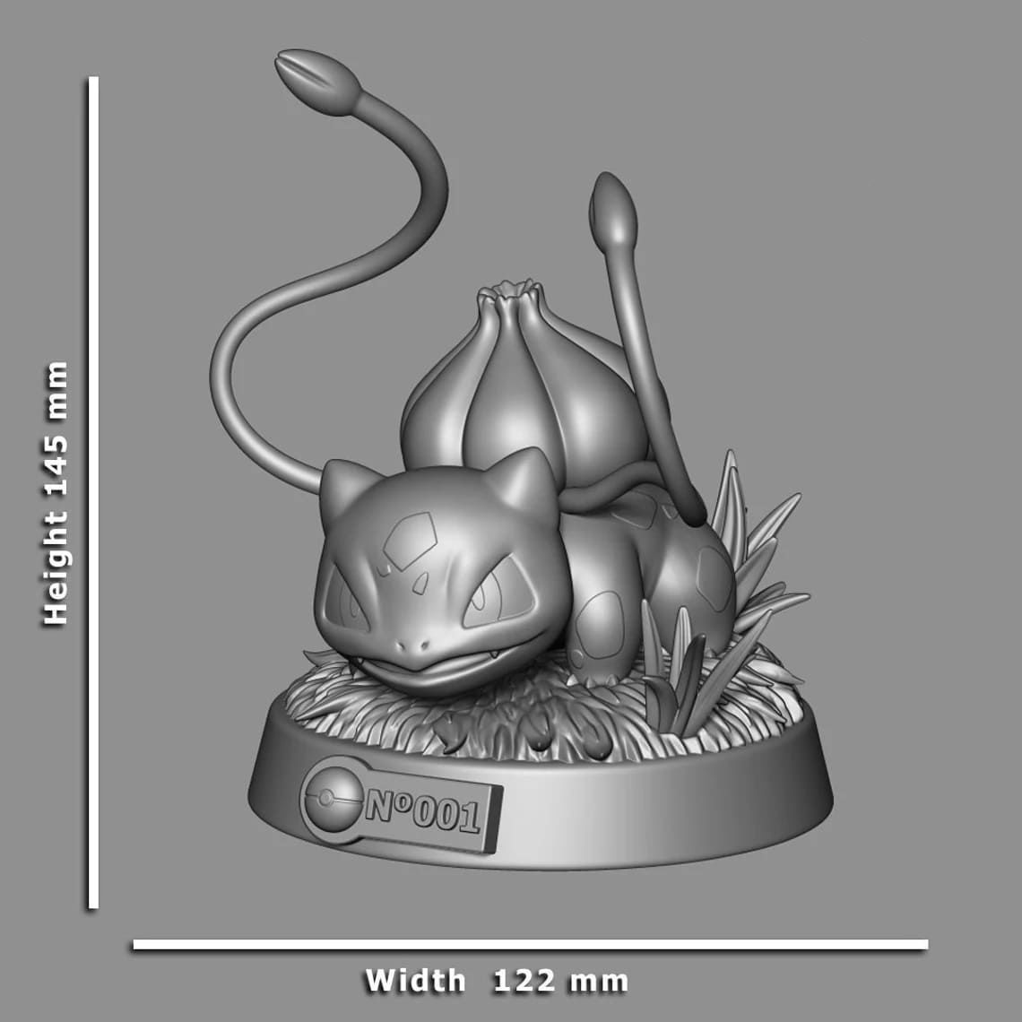 Pokemon Bulbasaur 3D Model Ready to Print 3D print model_6