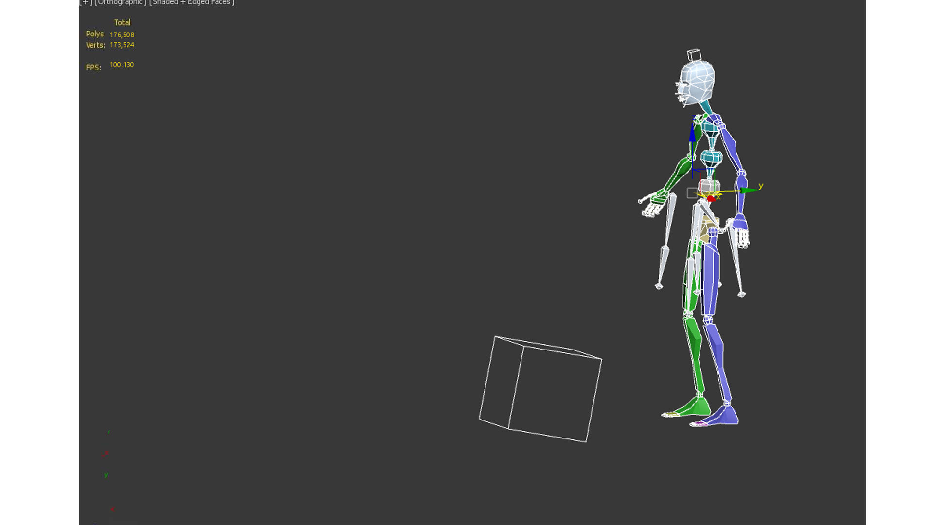 farmer avatar Low-poly 3D model_14