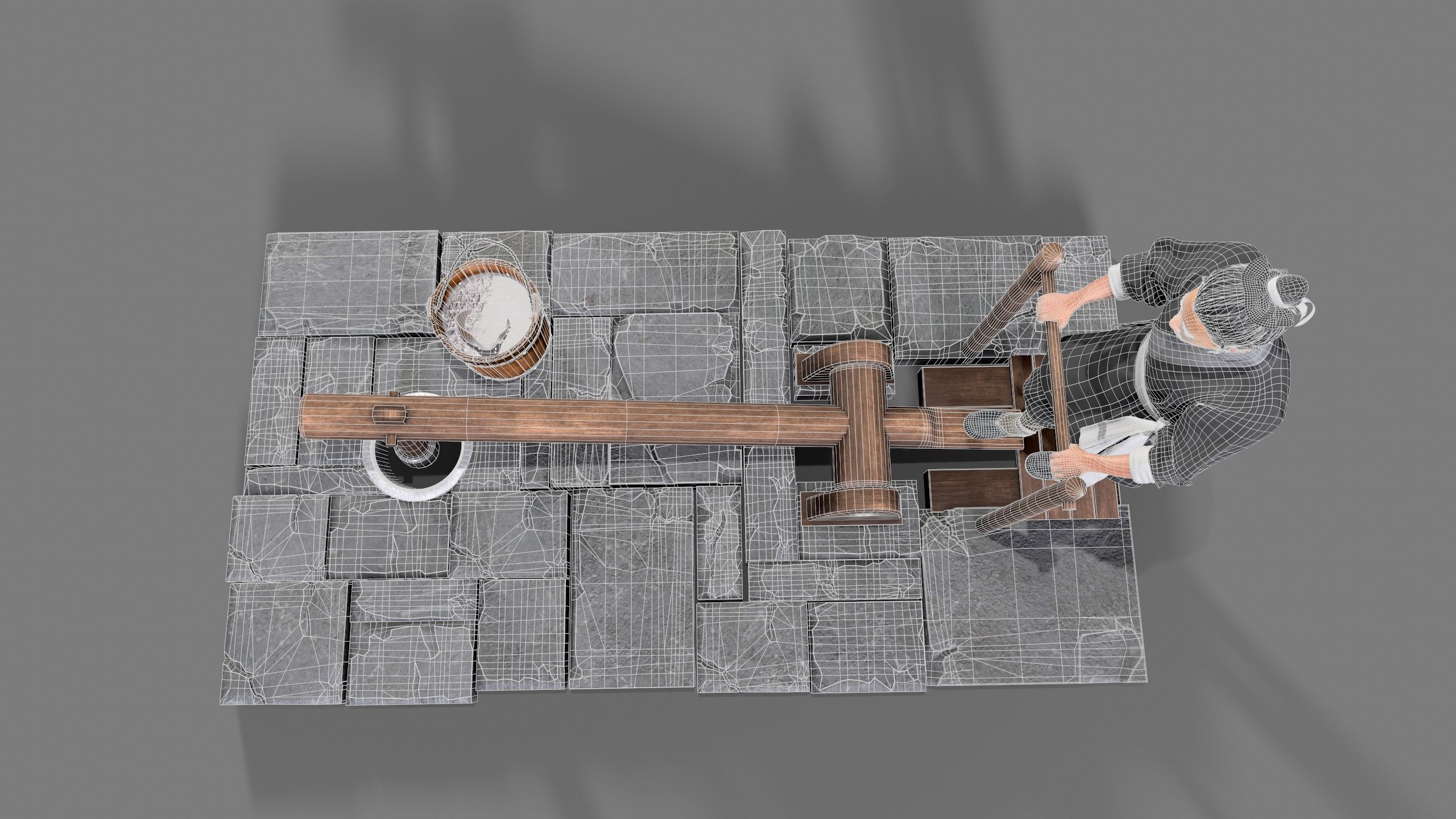 farmer avatar Low-poly 3D model_13