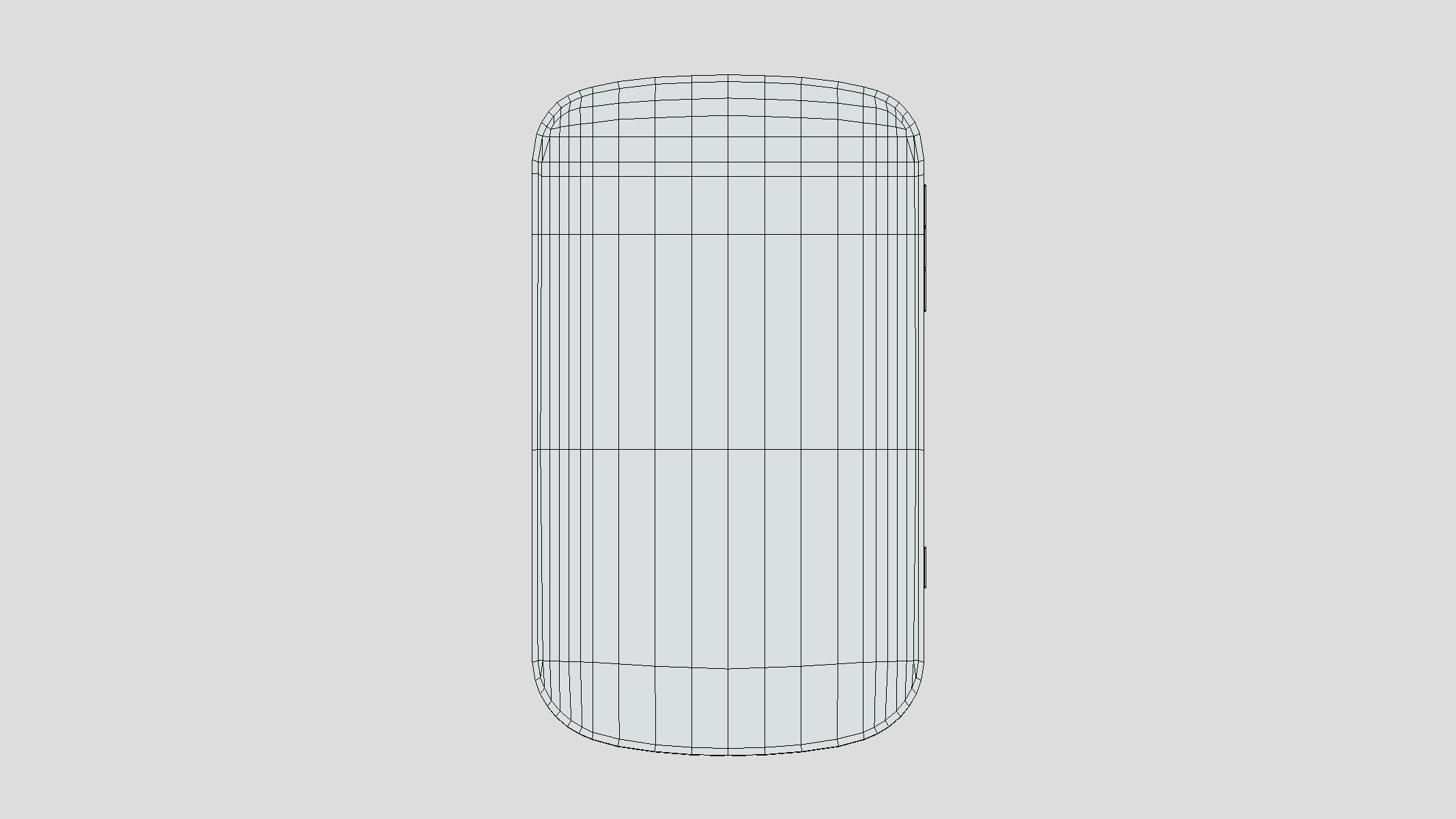 Smartphone Blackberry Low Poly Low-poly 3D model_1