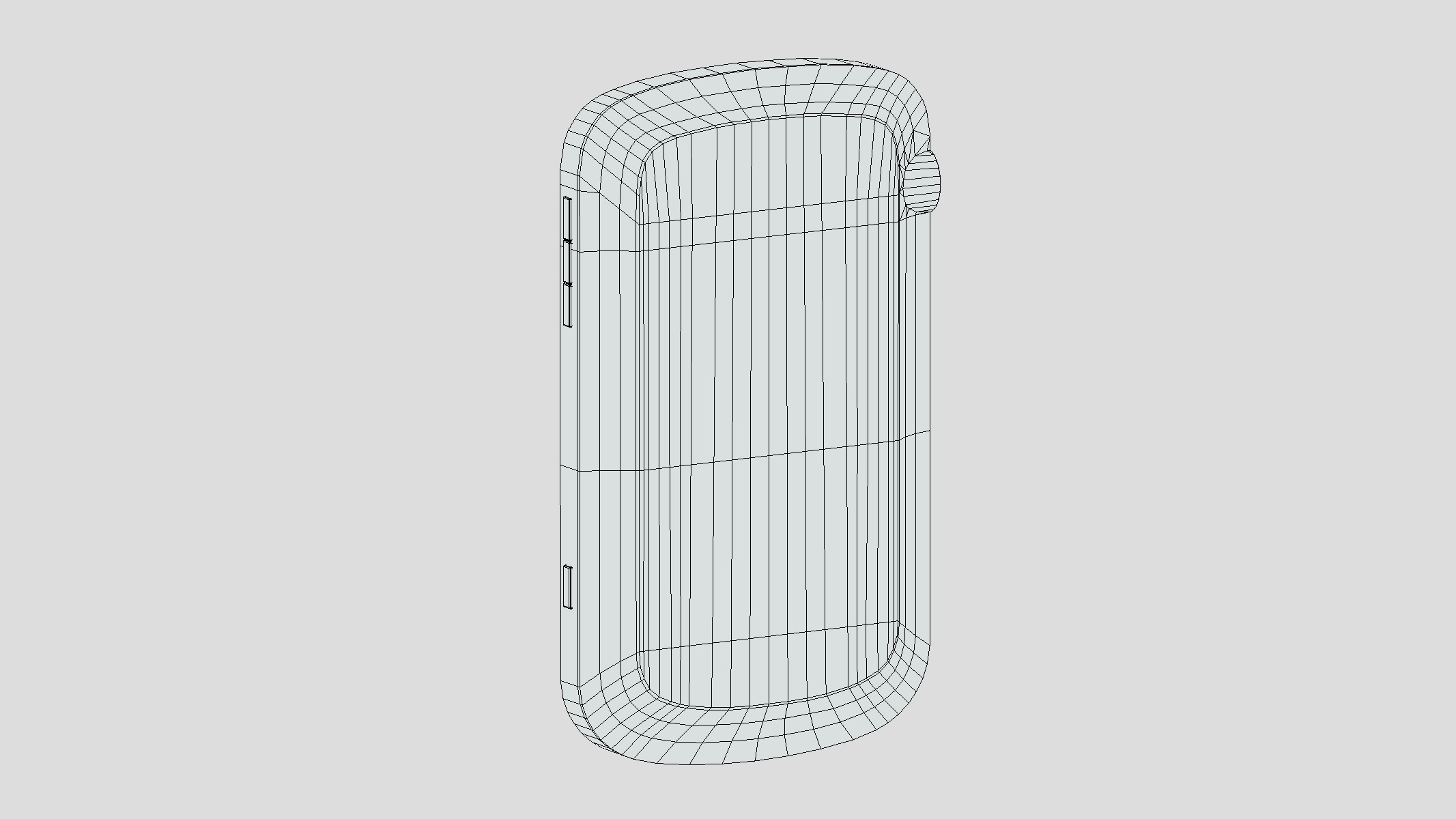 Smartphone Blackberry Low Poly Low-poly 3D model_9