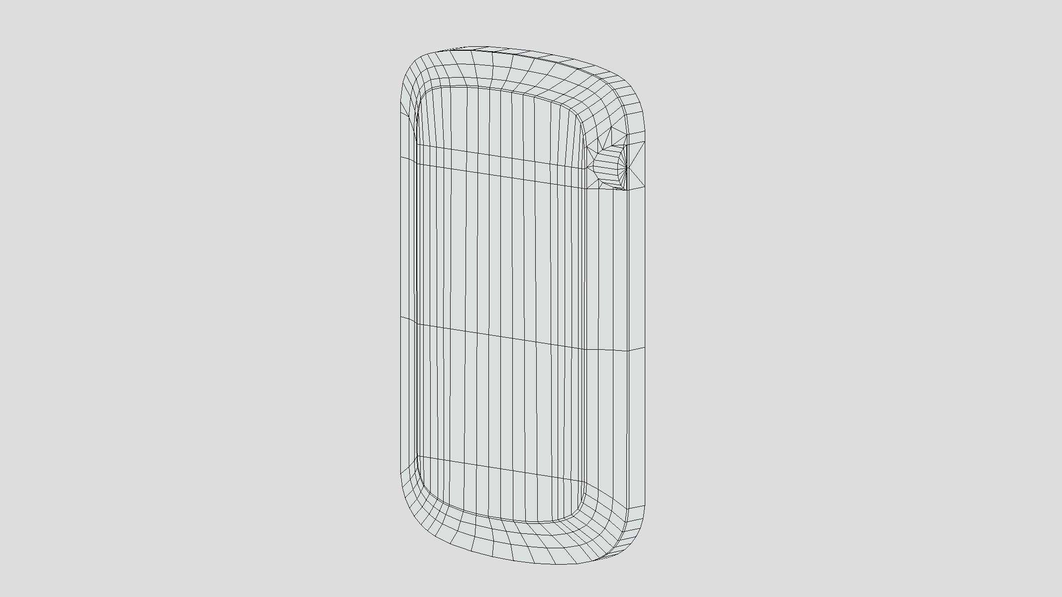 Smartphone Blackberry Low Poly Low-poly 3D model_11