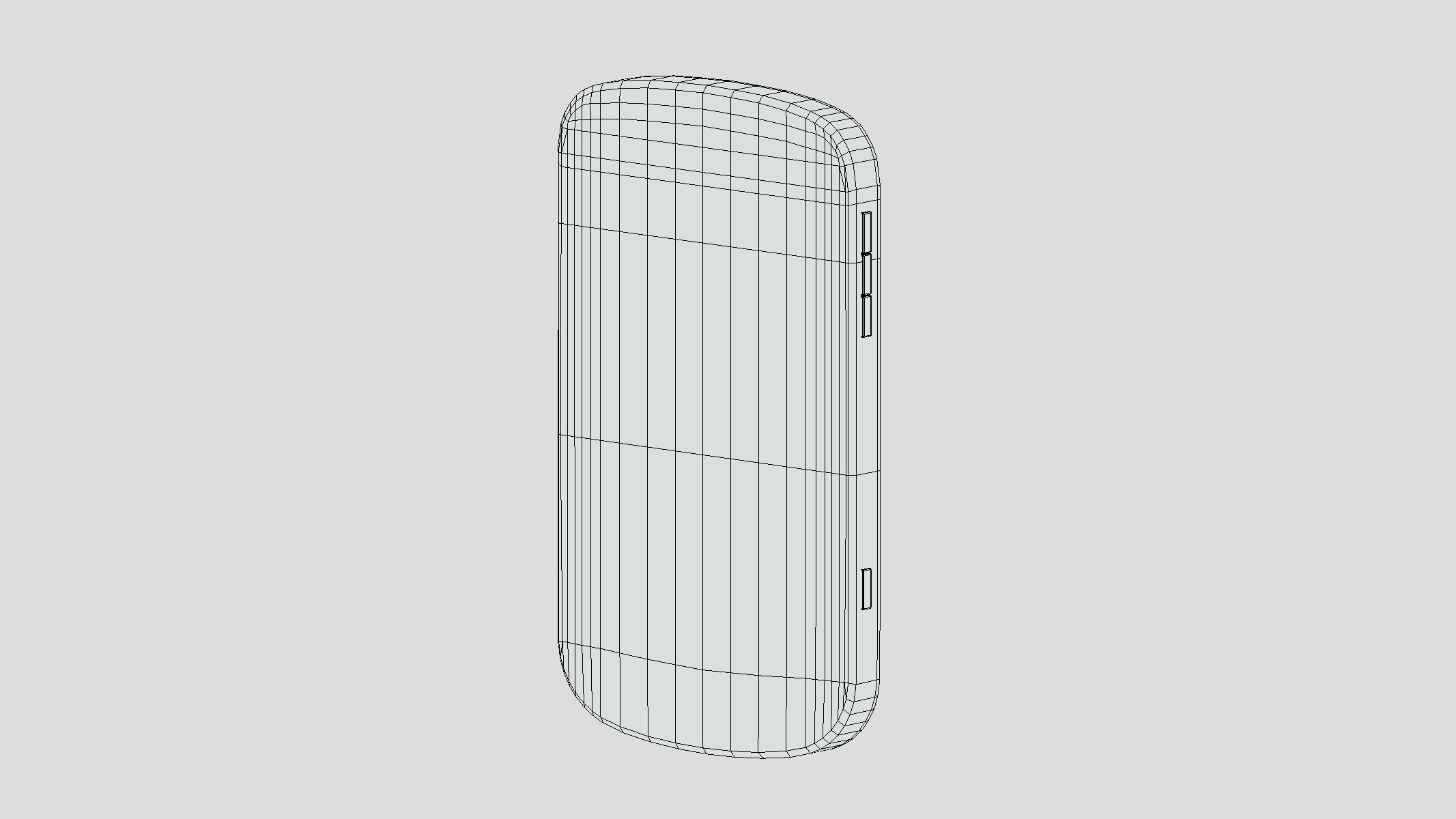 Smartphone Blackberry Low Poly Low-poly 3D model_5