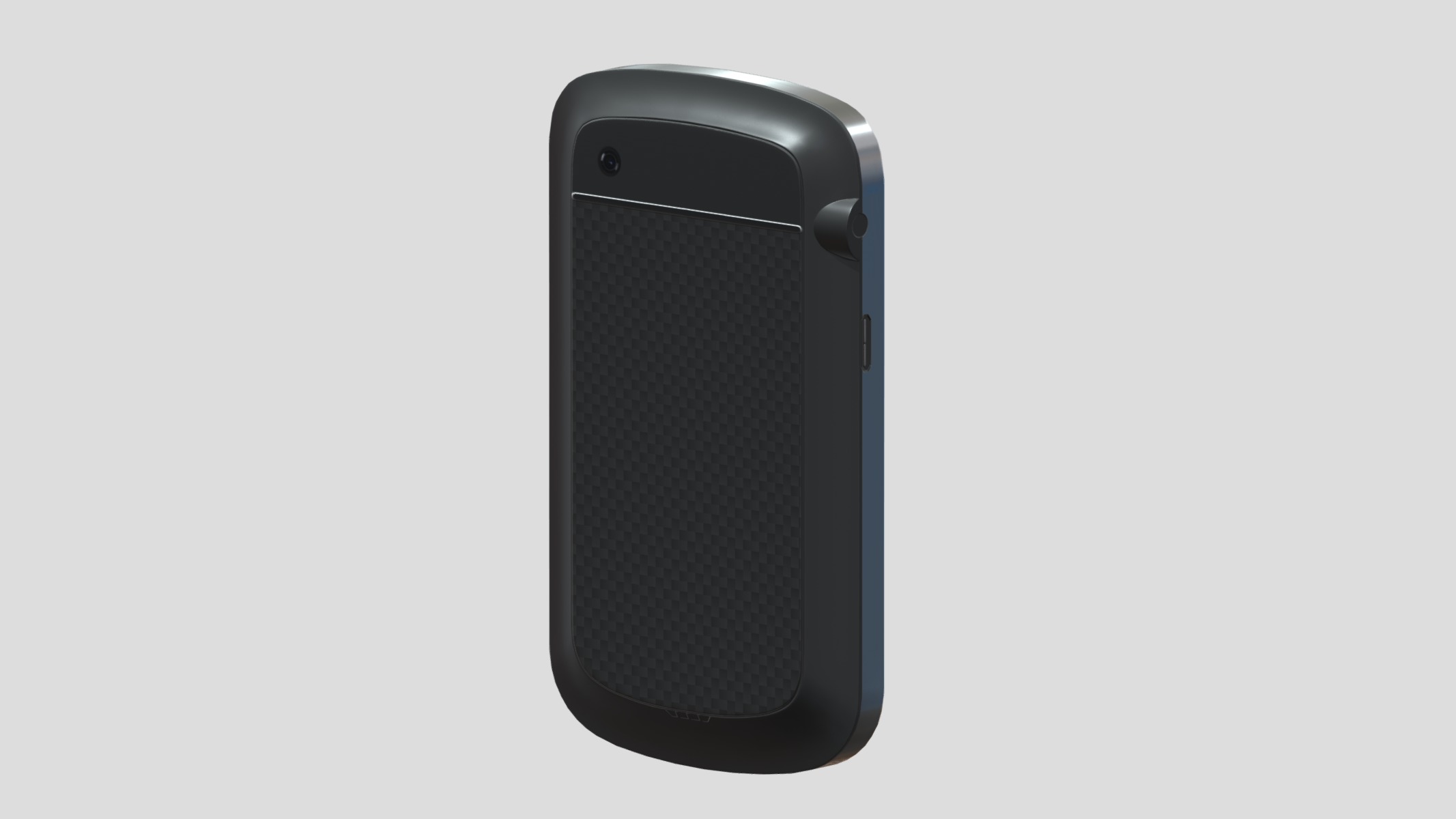 Smartphone Blackberry Low Poly Low-poly 3D model_10