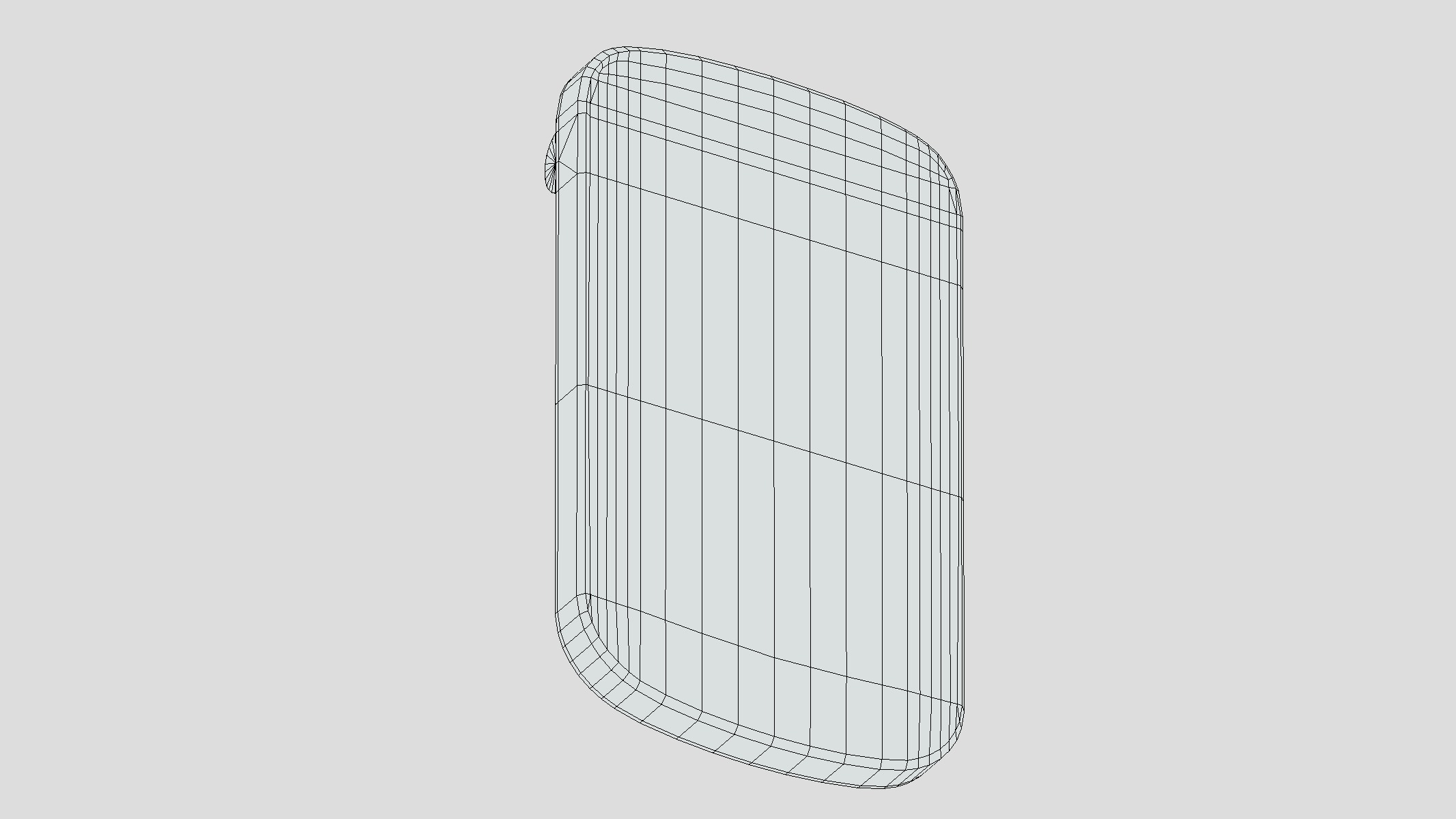 Smartphone Blackberry Low Poly Low-poly 3D model_13