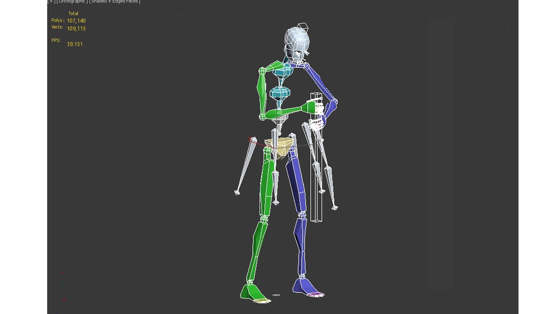 farmer avatar Low-poly 3D model_13