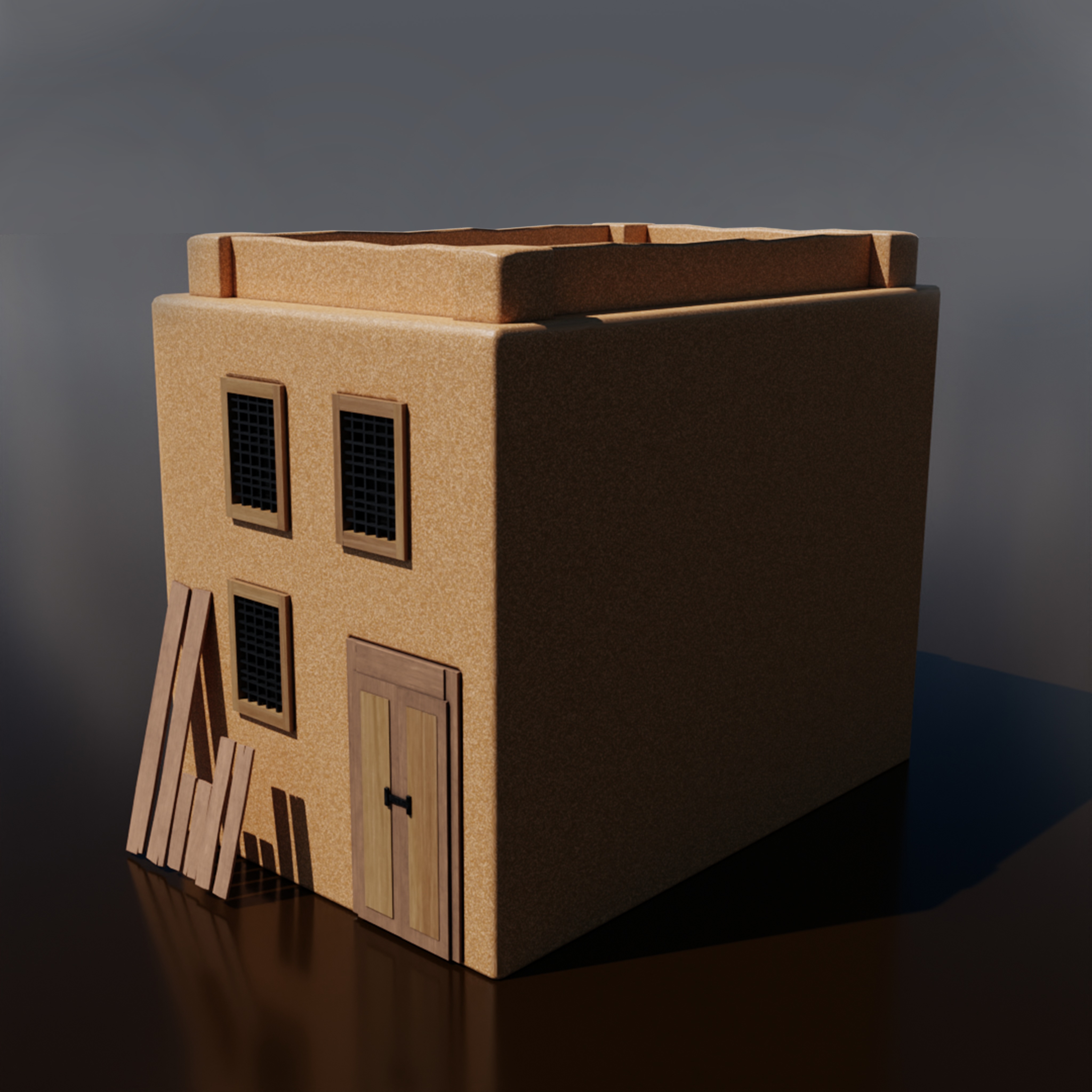 3D Model Desert House Pack Low Poly 3D model_11