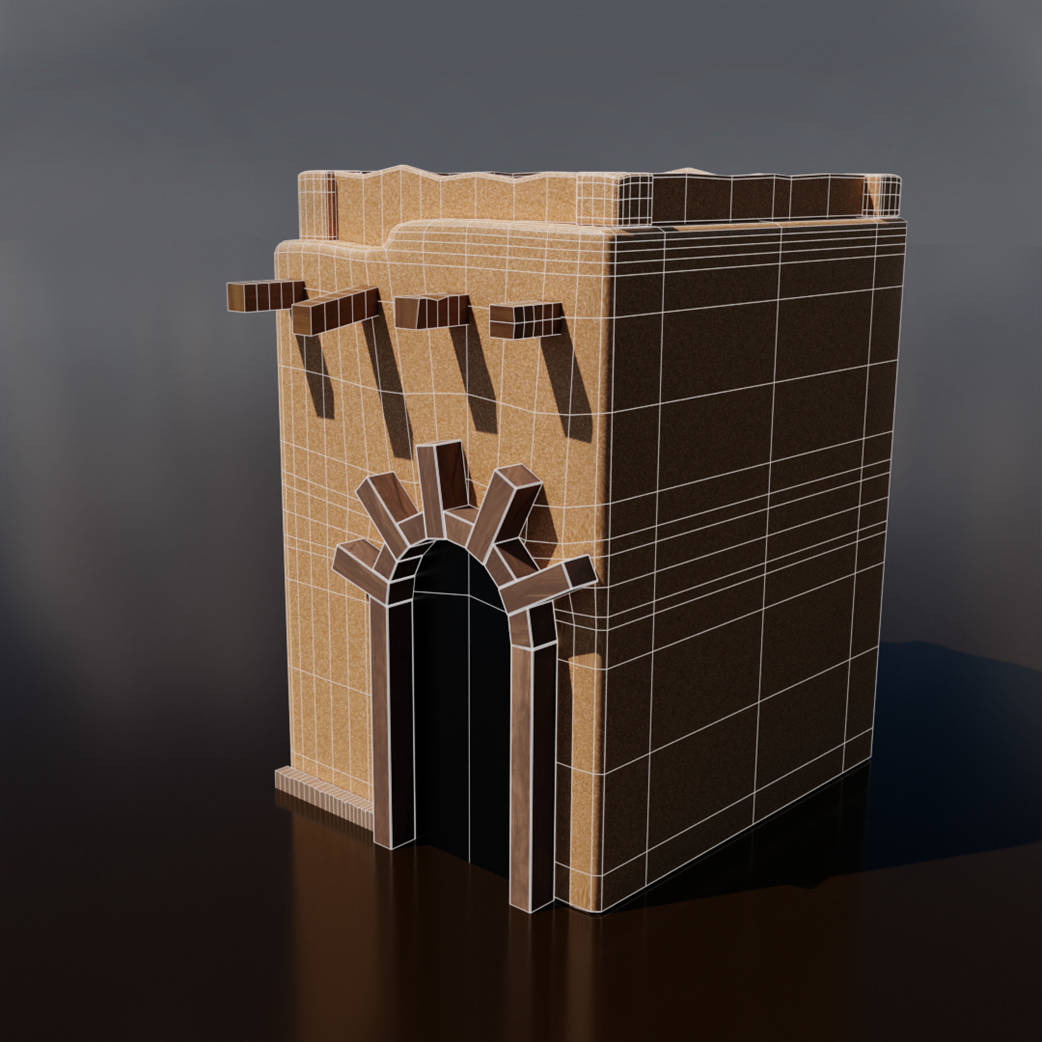 3D Model Desert House Pack Low Poly 3D model_5