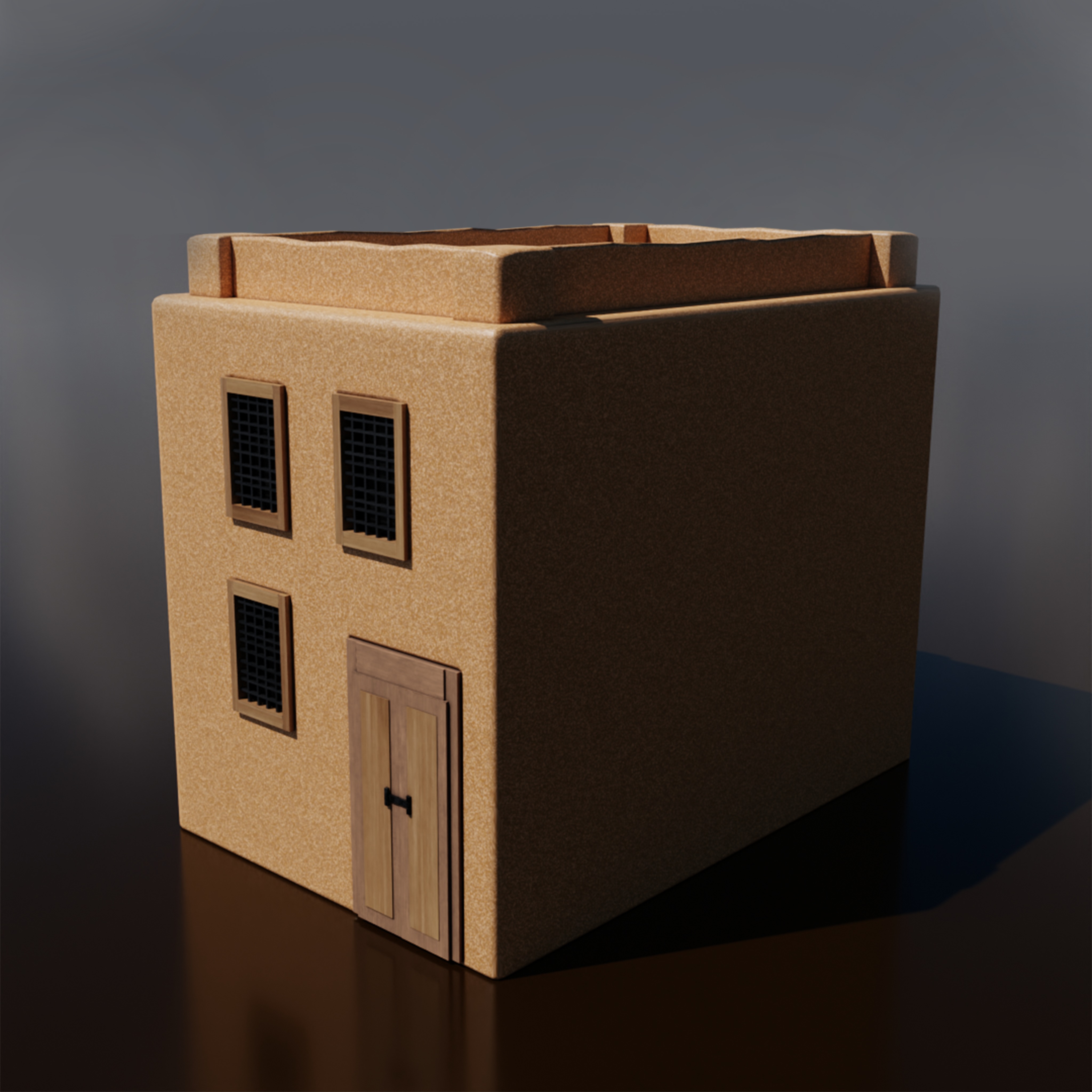 3D Model Desert House Pack Low Poly 3D model_12