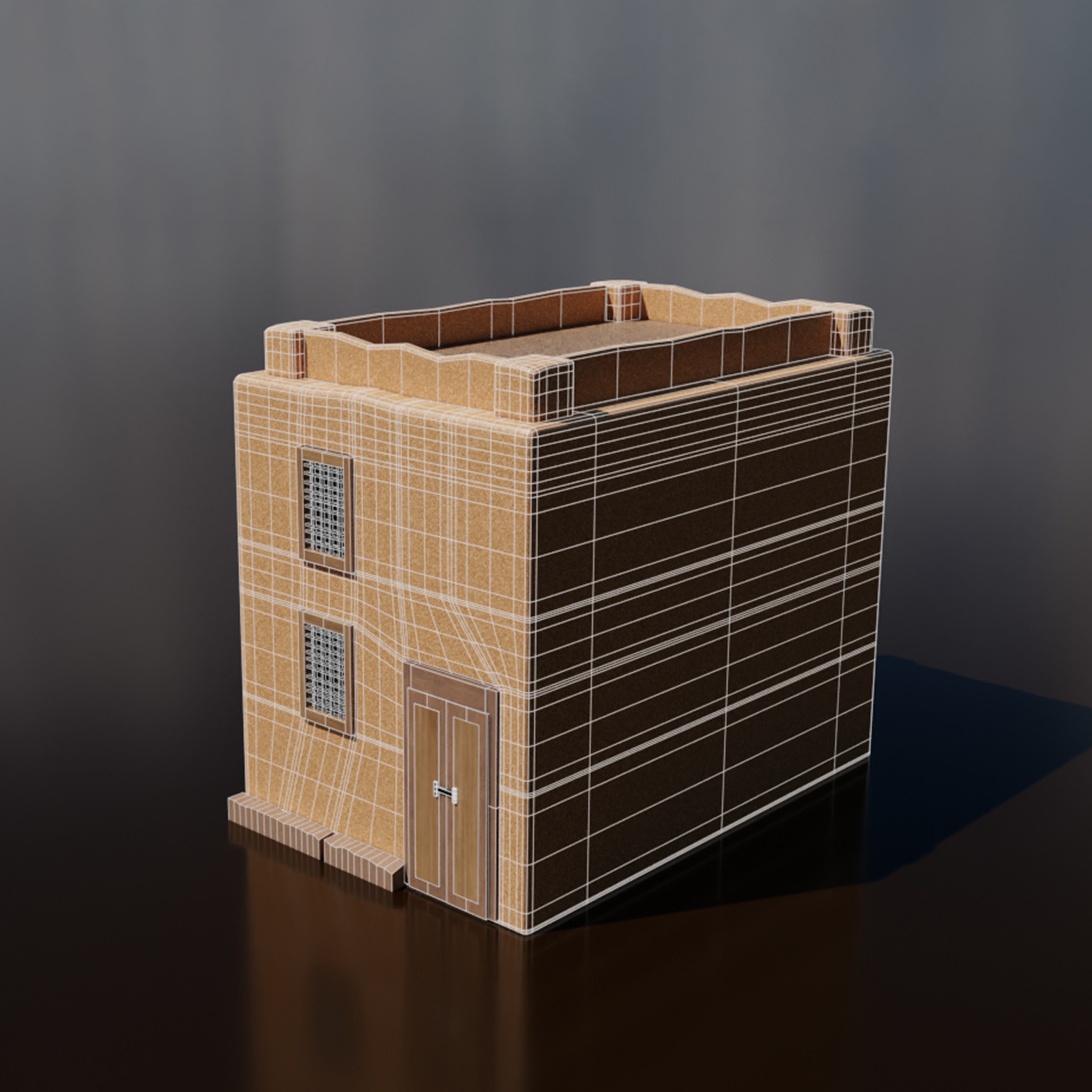 3D Model Desert House Pack Low Poly 3D model_6