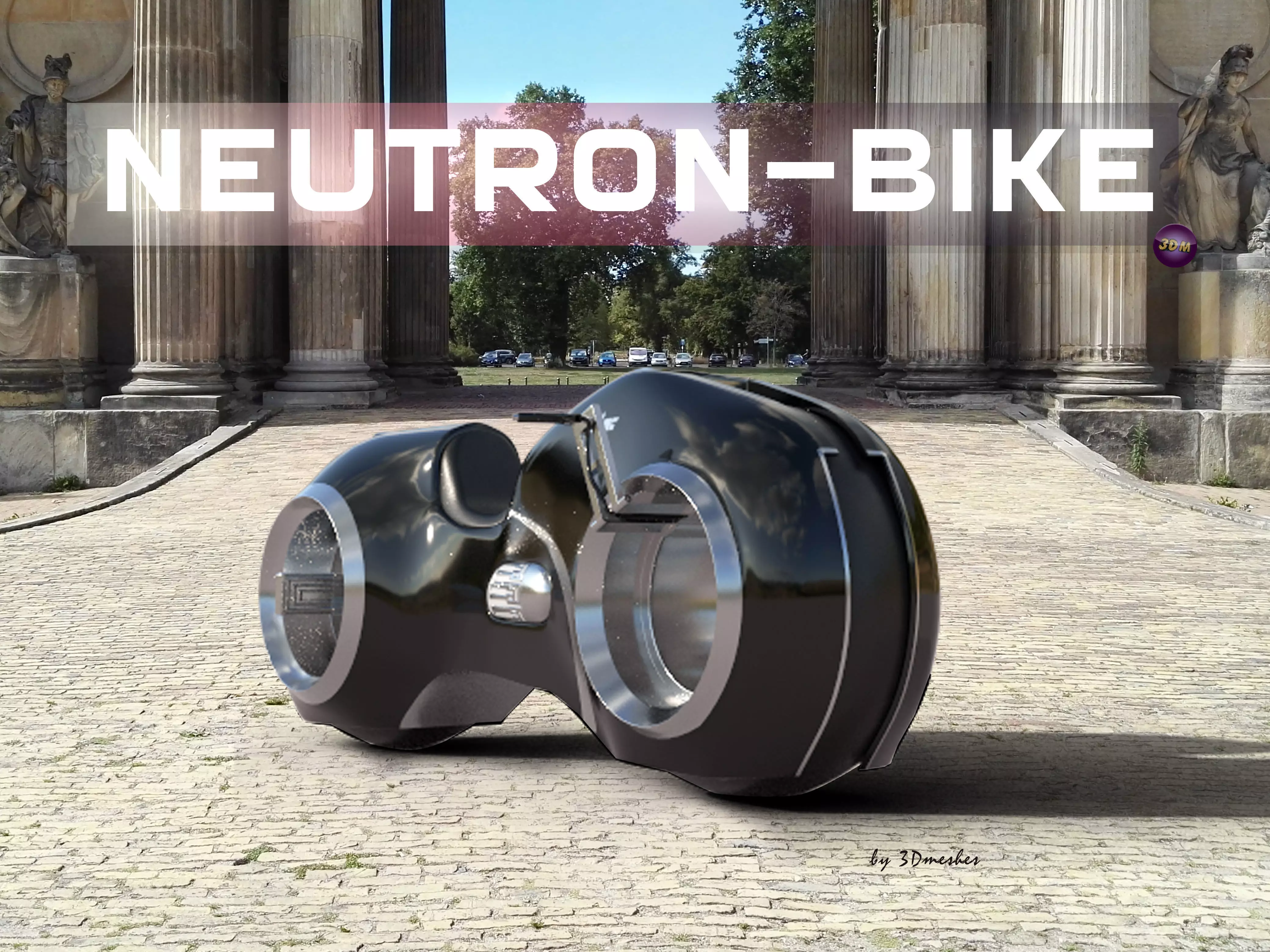 Neutron - Bike - PBR lowpoly - FREE model Free low-poly 3D model