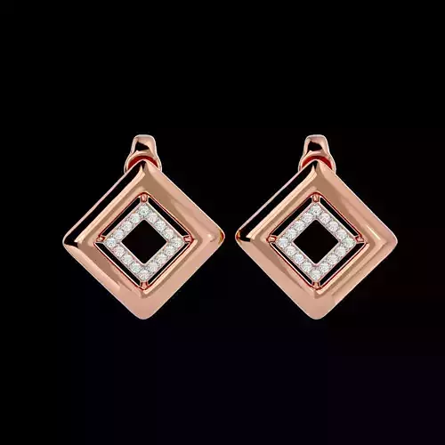 Light Minimalist Diamond Earrings