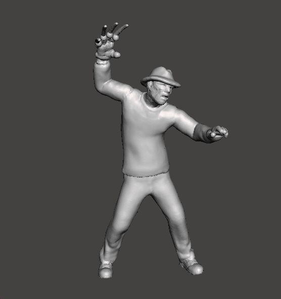 FREDDY KRUEGER MINIATURE MODEL HORROR FANTASY GAMES RPG DND 3D print model_4