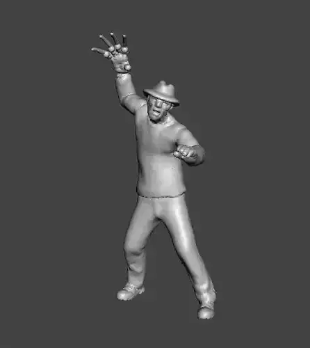FREDDY KRUEGER MINIATURE MODEL HORROR FANTASY GAMES RPG DND 3D print model FREDDY KRUEGER MINIATURE MODEL HORROR FANTASY GAMES RPG DND 3D print model