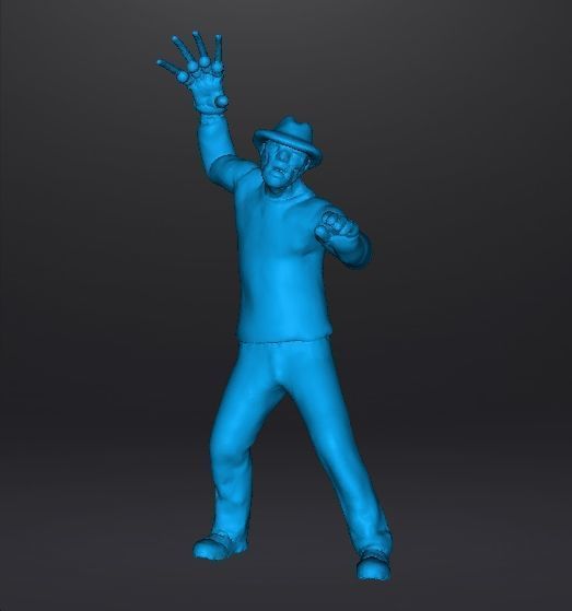 FREDDY KRUEGER MINIATURE MODEL HORROR FANTASY GAMES RPG DND 3D print model_8