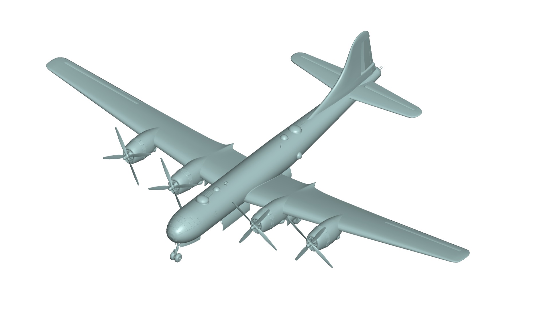 Boeing B-29 Superfortress 3D model_1