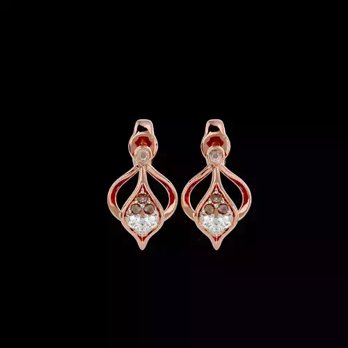 Light Minimalist Diamond Earrings