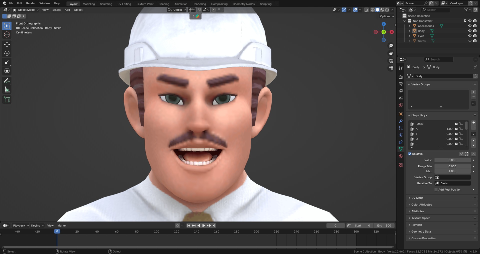 Construction Jobs - Construction Inspector Low-poly 3D model_8