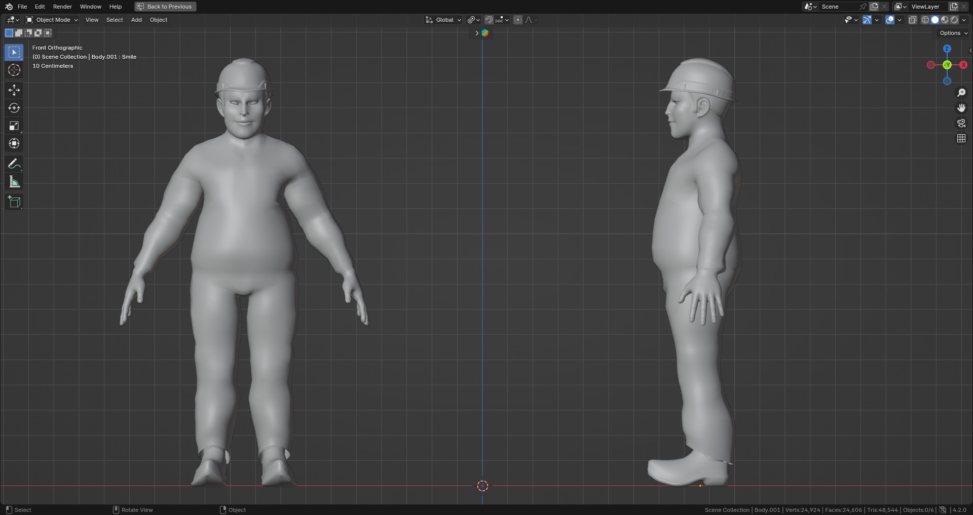 Construction Jobs - Construction Inspector Low-poly 3D model_4