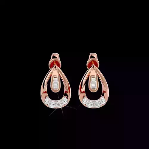 Light Minimalist Diamond Earrings