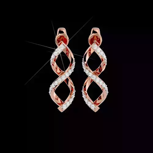 Light Minimalist Diamond Earrings