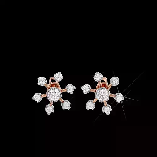 Light Minimalist Diamond Earrings