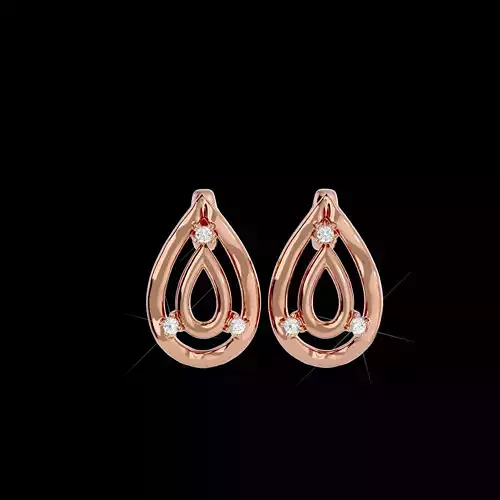 Light Minimalist Diamond Earrings